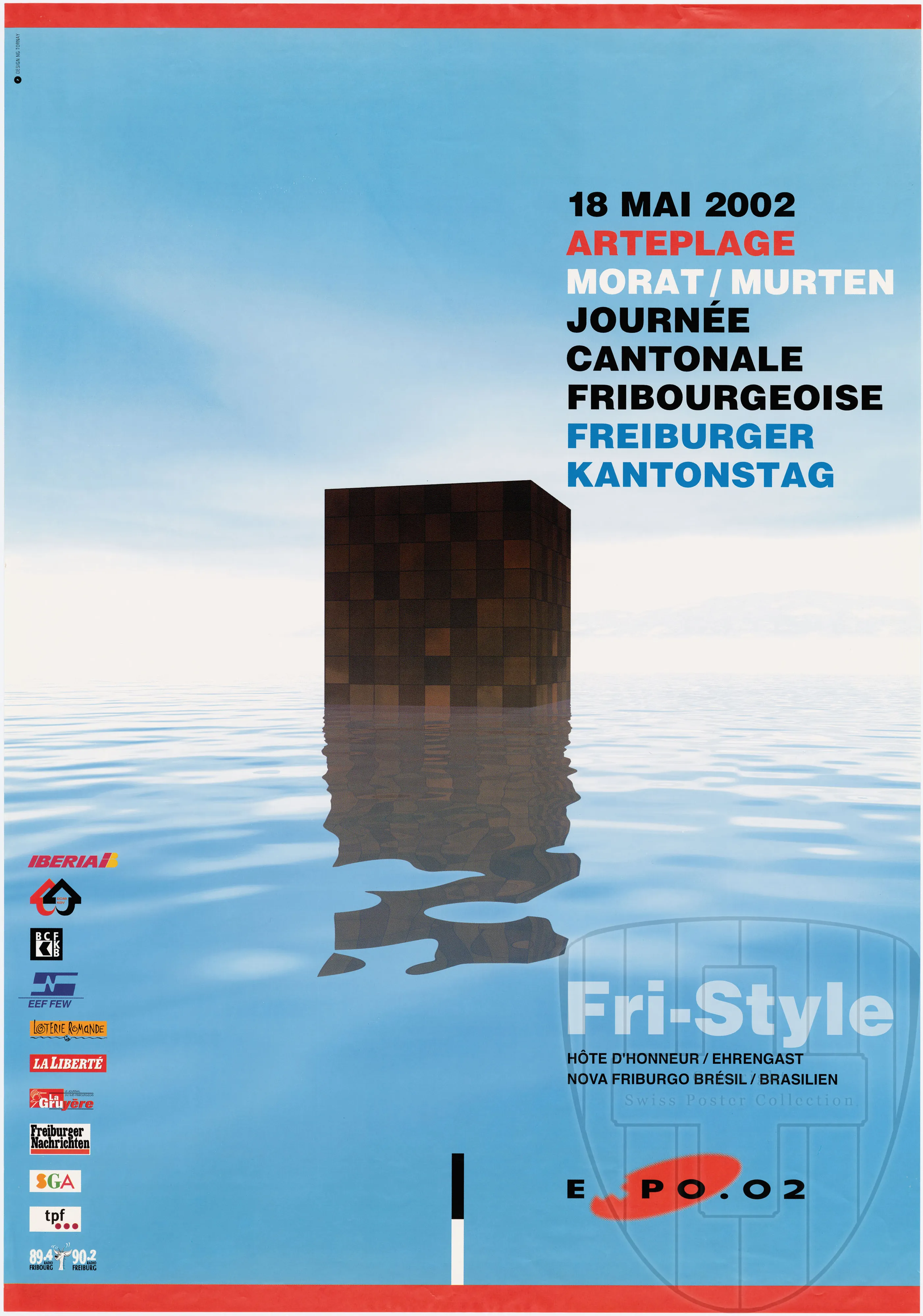 18 mai 2002. Arteplage. Morat / Murten. Journée cantonale fribourgeoise. Freiburger Kantonstag