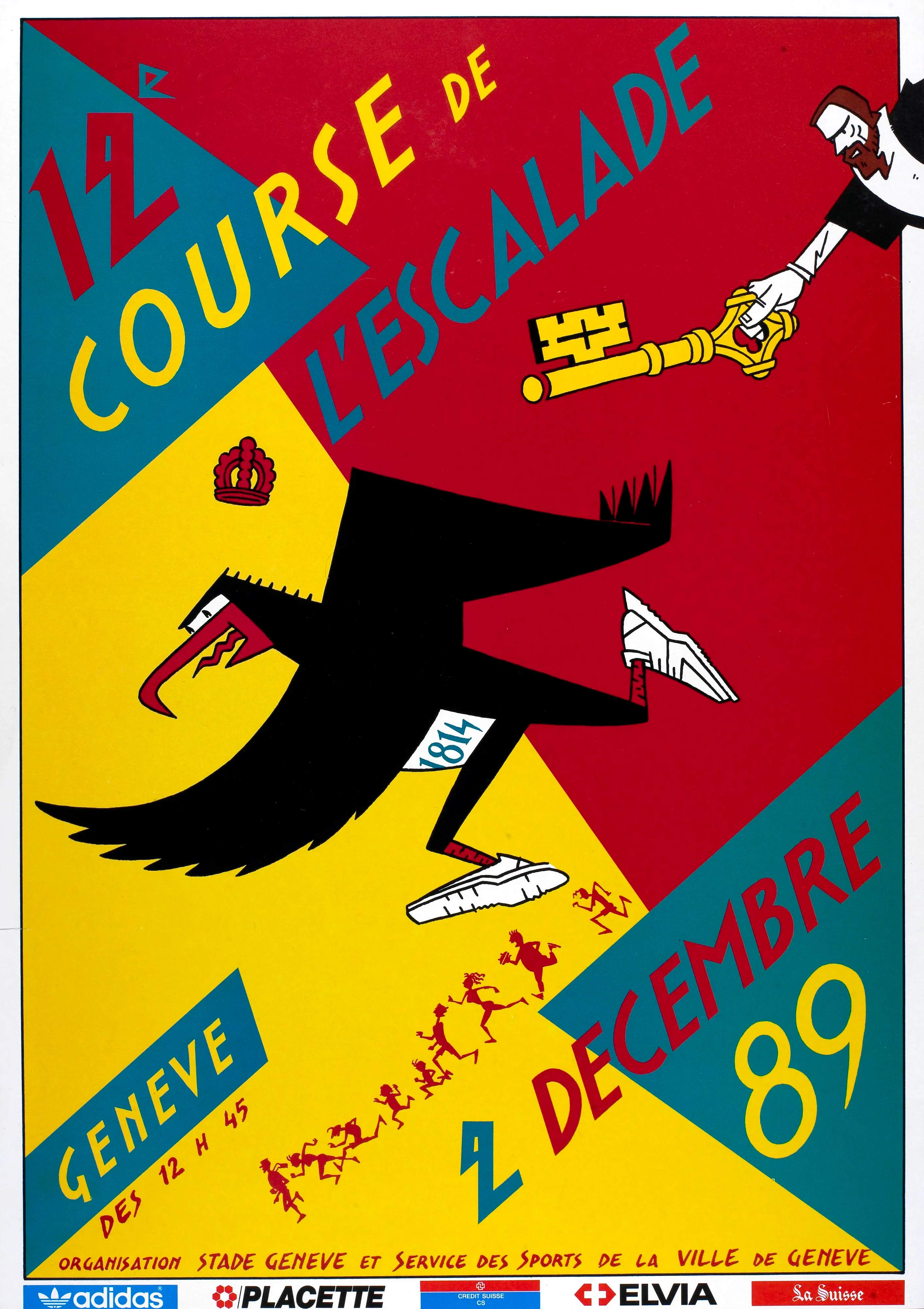 12e course de l’Escalade Genève 2 décembre 89