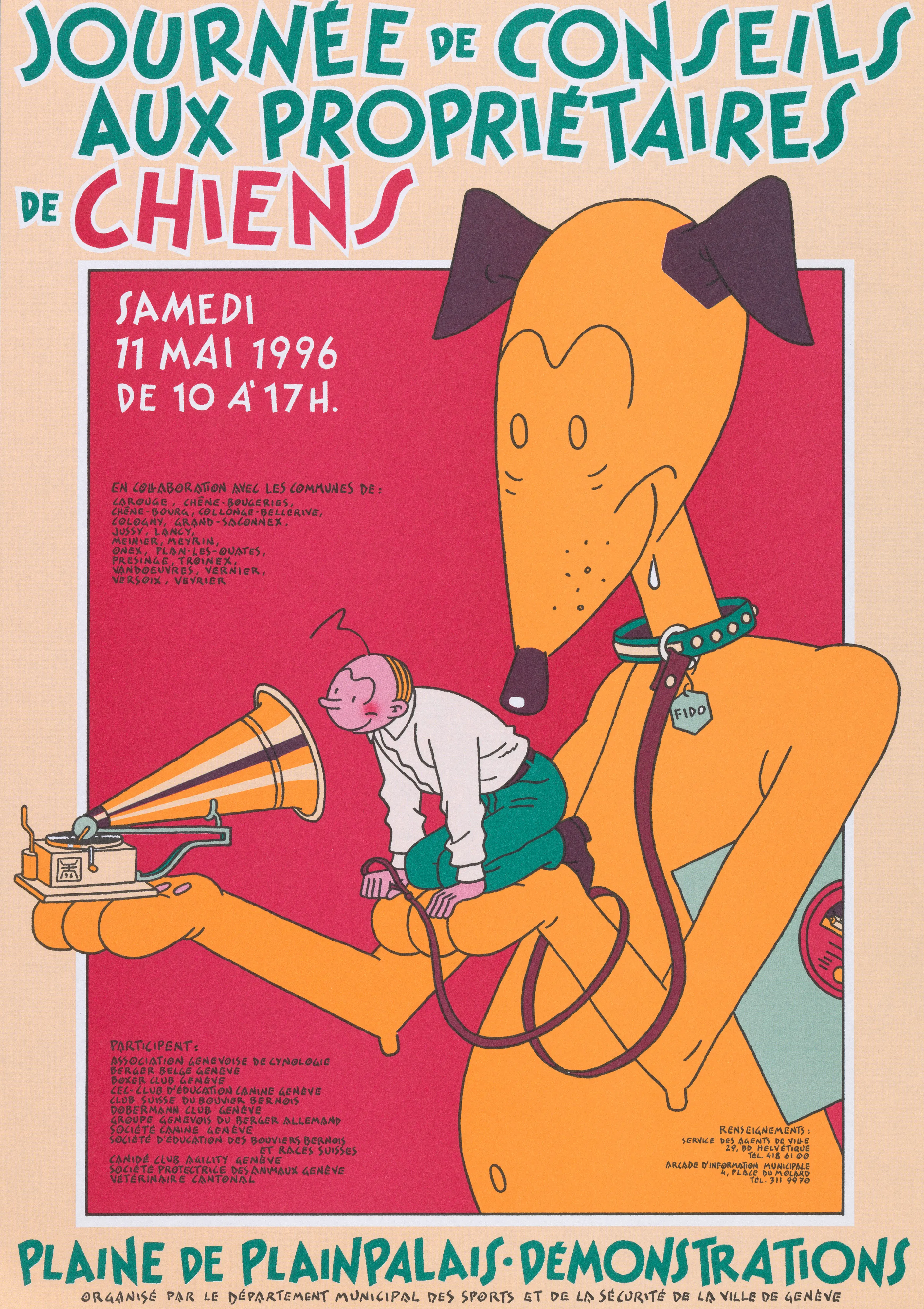 Journée de conseils aux propriétaires de chiens Samedi 11 mai 1996