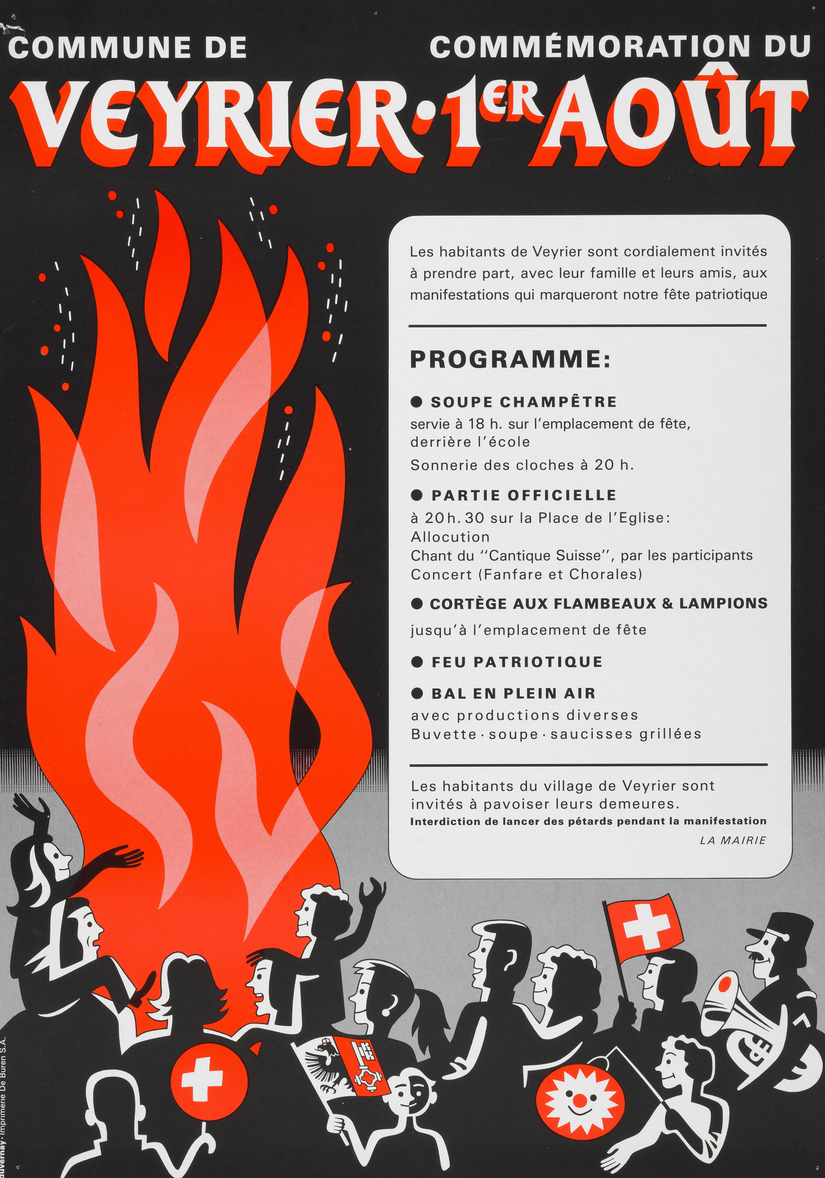 Commémoration du 1er août, Commune de Veyrier
