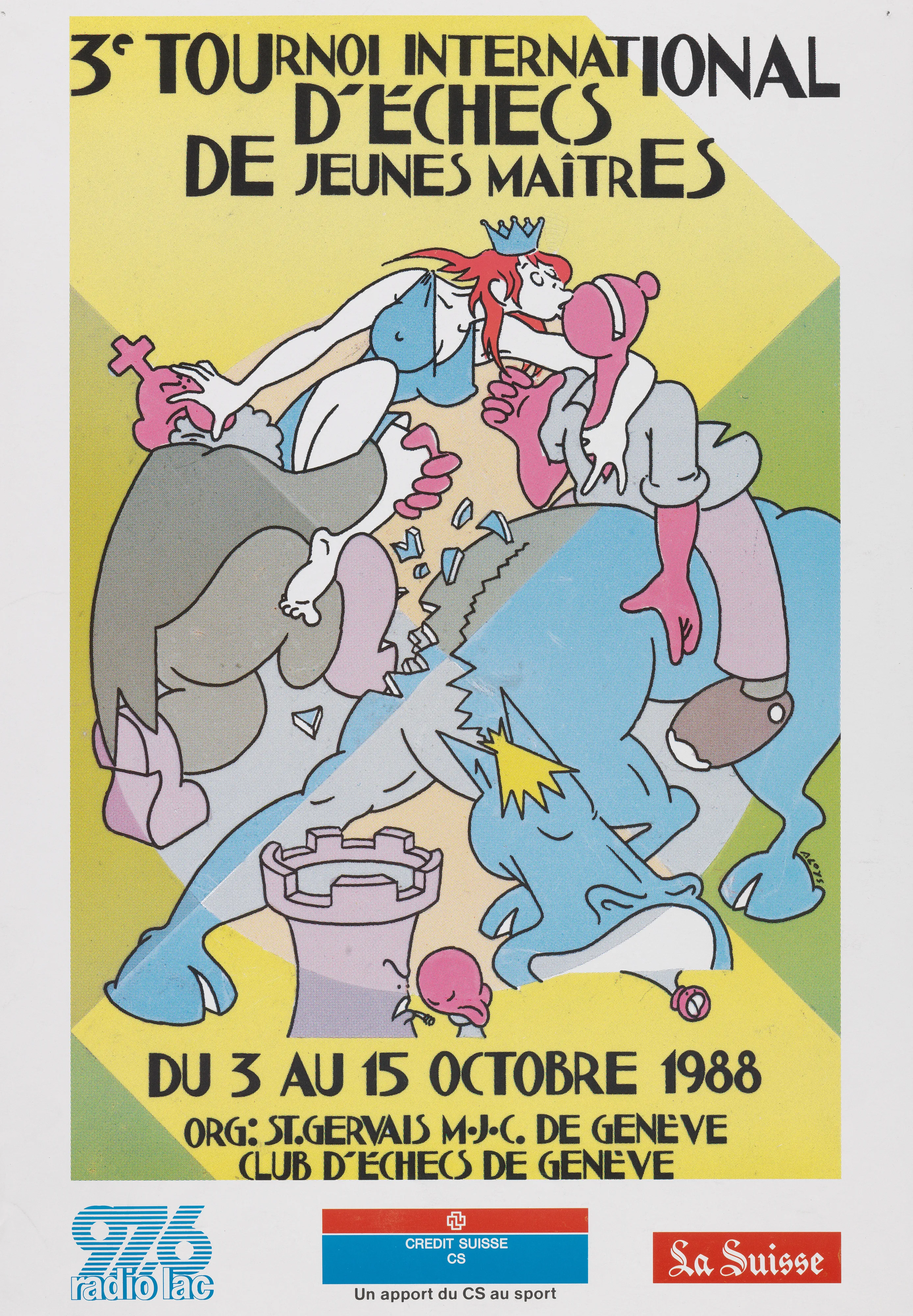 3e tournoi international d’échecs de jeunes maîtres du 3 au 15 octobre 1988