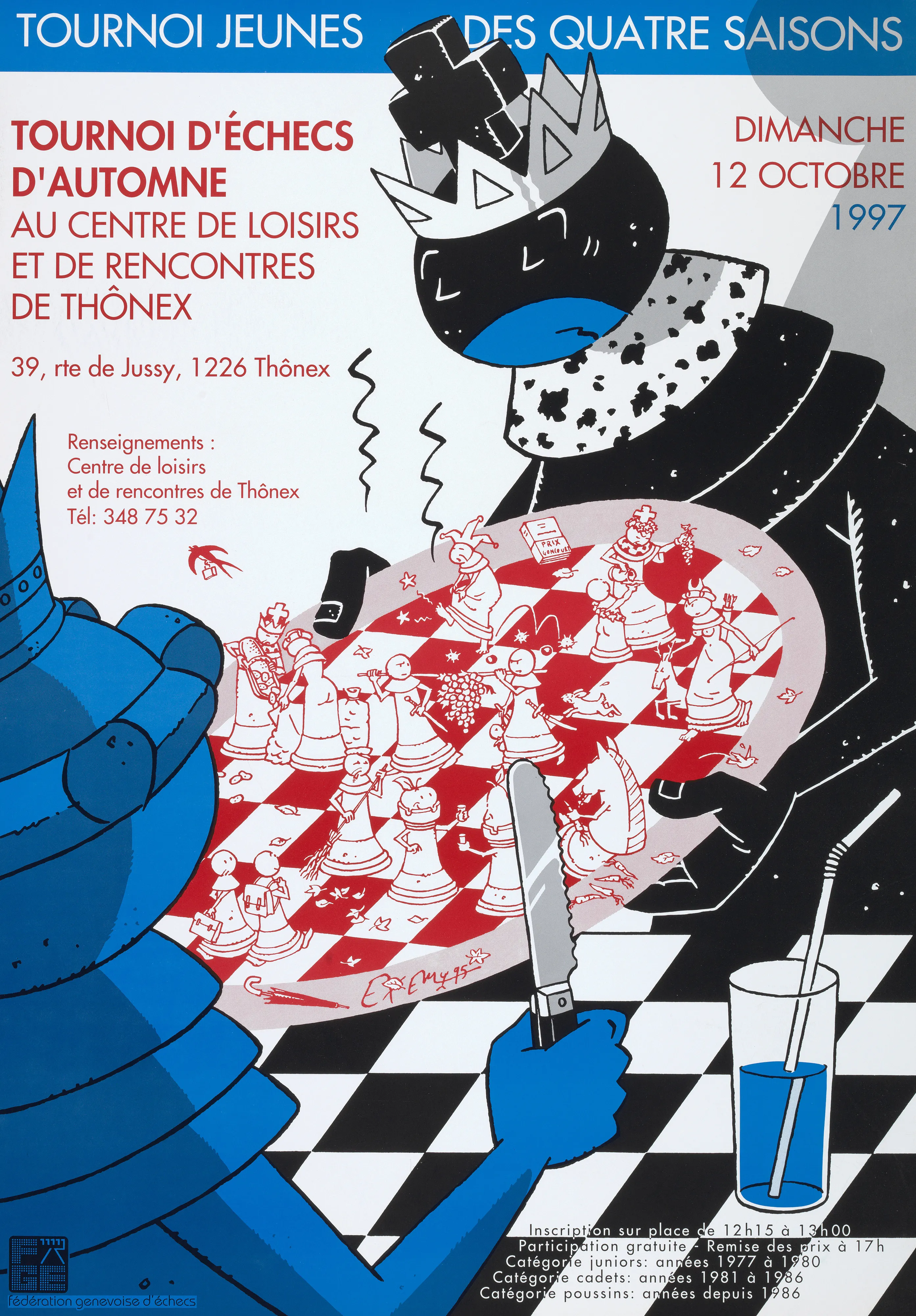 Tournoi jeunes des quatre saisons, Tournoi d’échecs d’automne au Centre de loisirs et de rencontres de Thônex