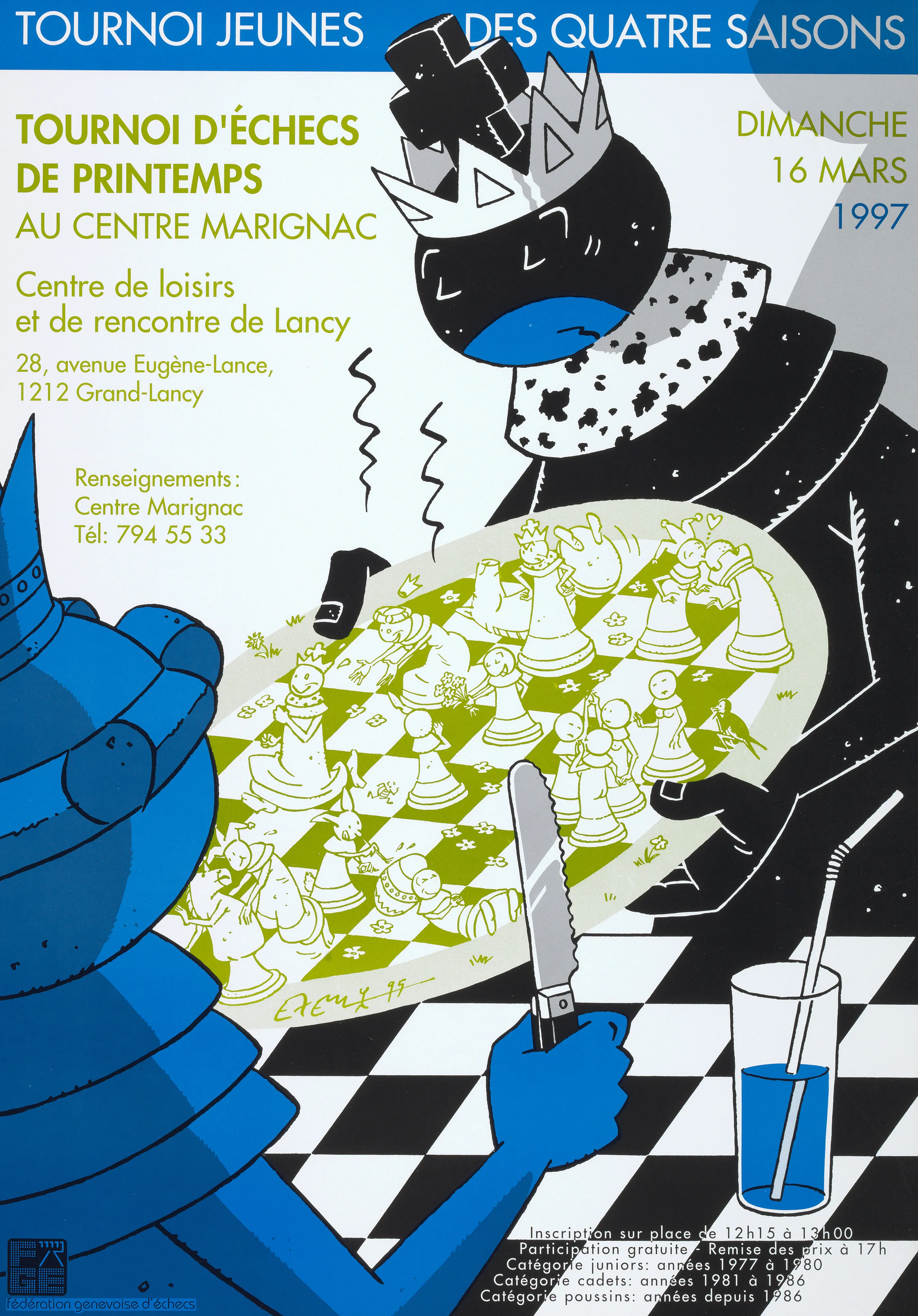 Tournoi jeunes des quatre saisons, Tournoi d’échecs de printemps au Centre Marignac
