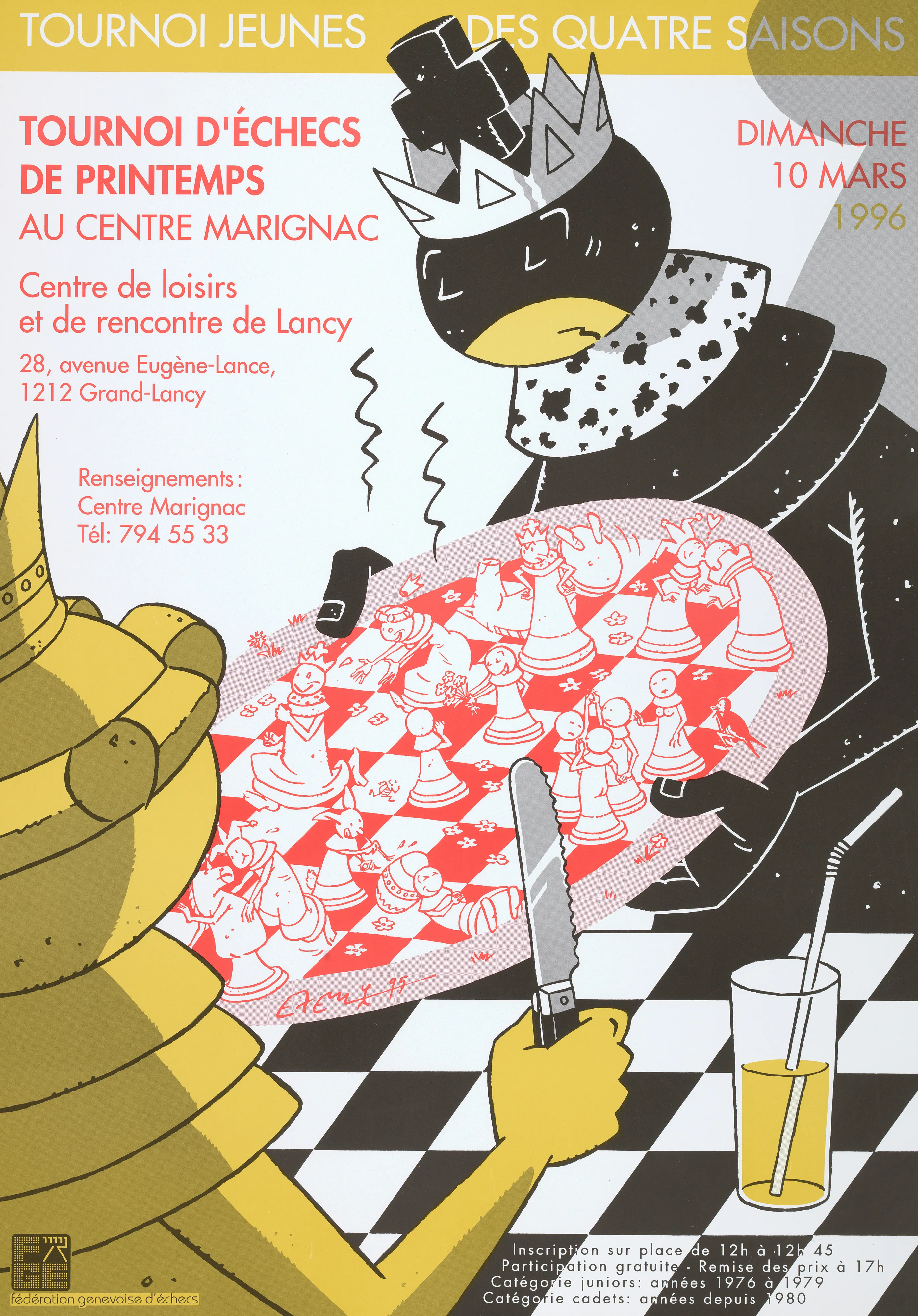 Tournoi jeunes des quatre saisons, Tournoi d’échecs de printemps au Centre Marignac
