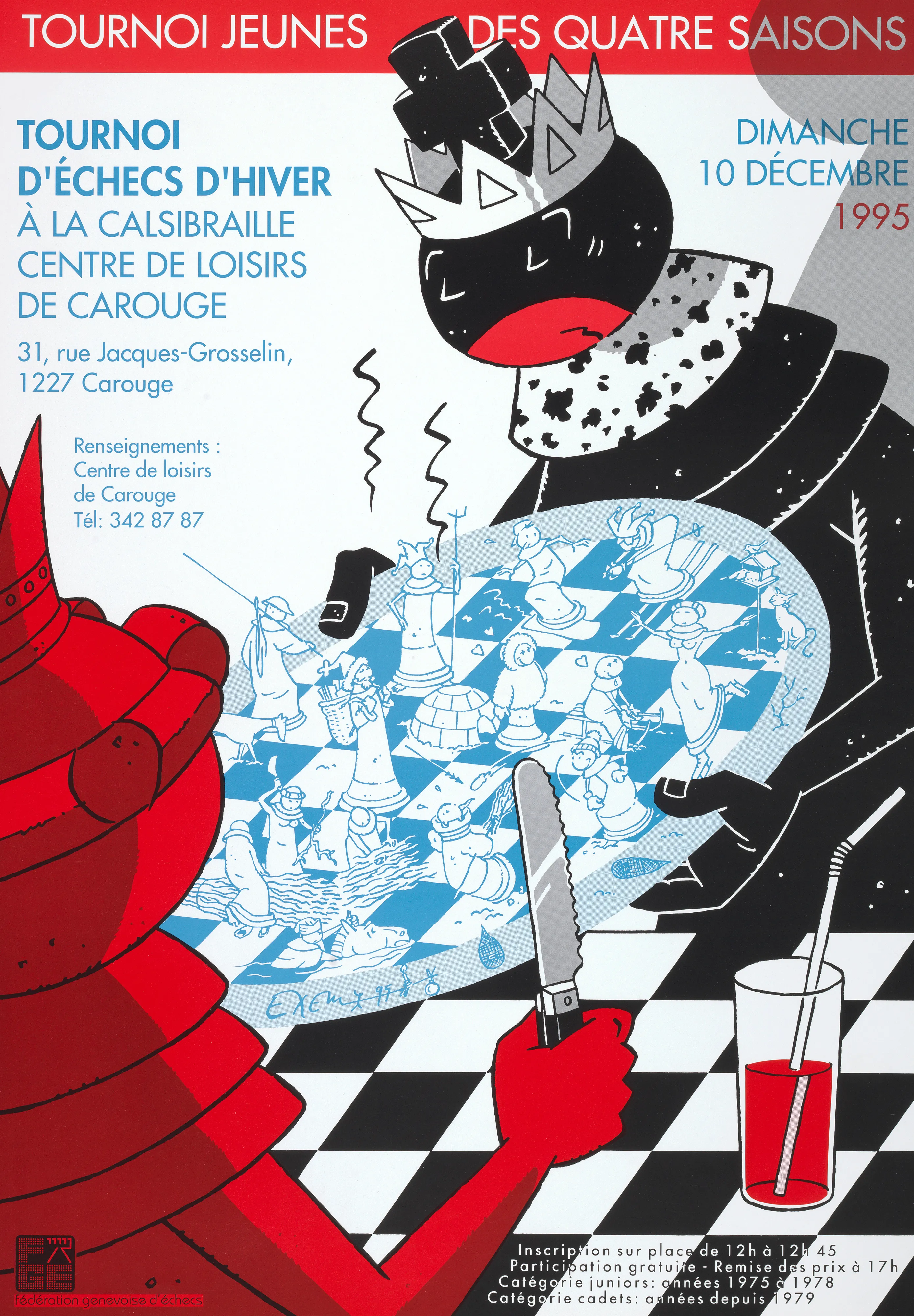 Tournoi jeunes des quatre saisons, Tournoi d’échecs d’hiver à la Calsibraille