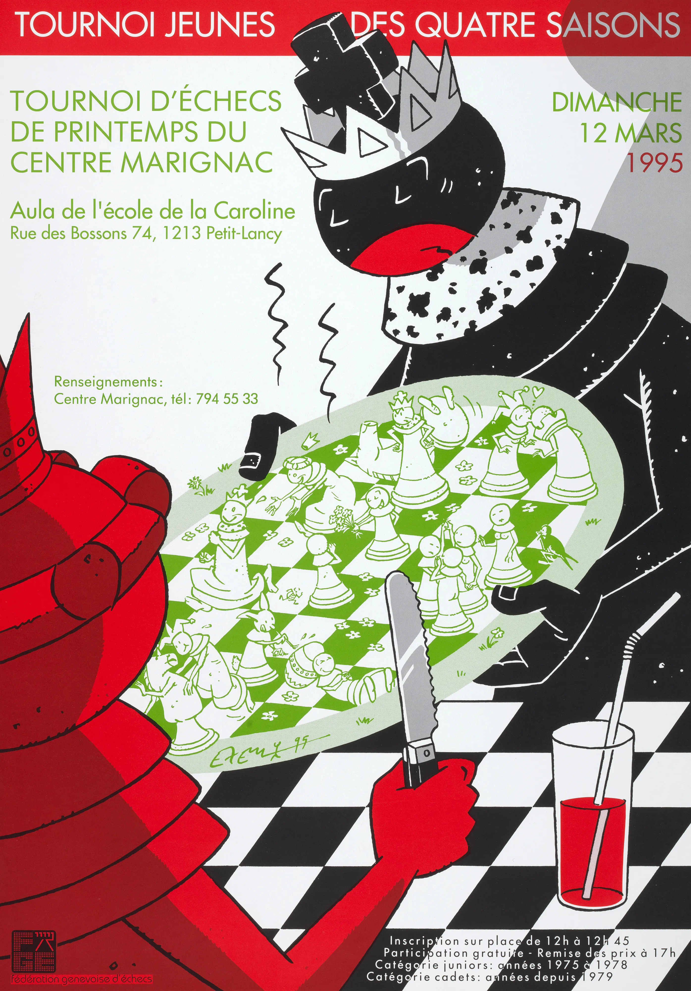 Tournoi jeunes des quatre saisons, Tournoi d’échecs de printemps au Centre Marignac
