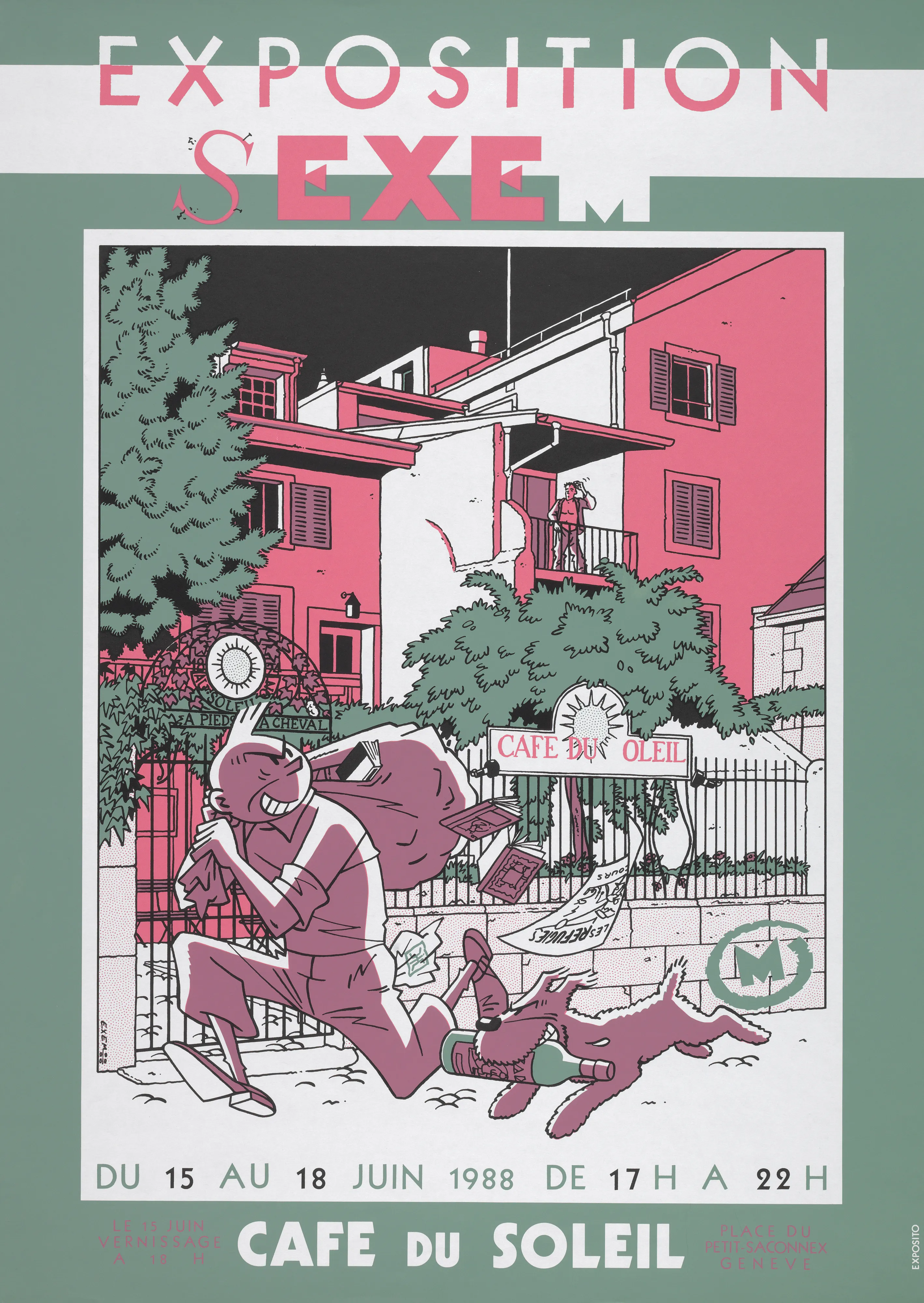 Exposition Sexem du 15 au 18 juin 1988 de 17 h. à 22 h. café du Soleil