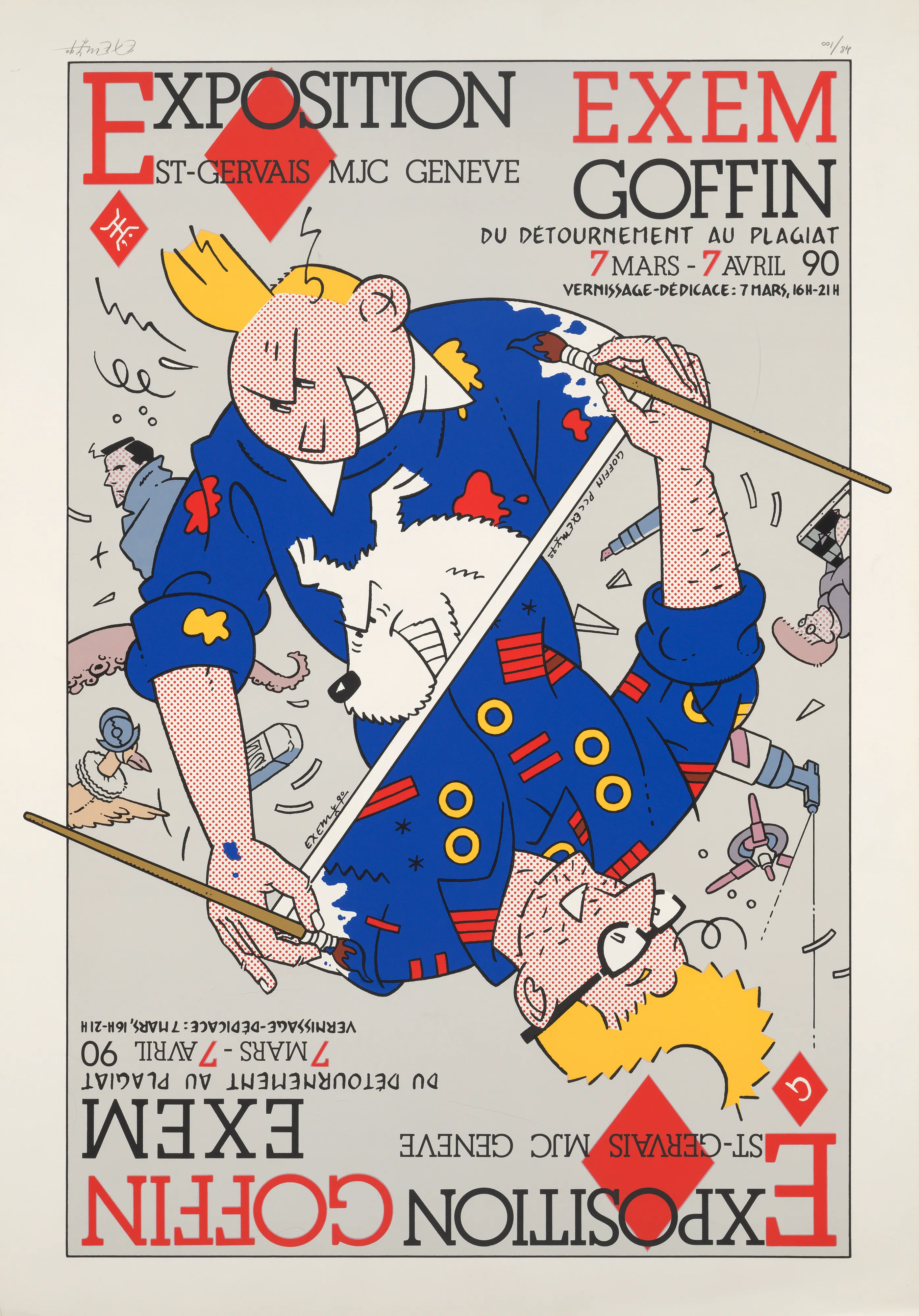 Exposition Goffin Exem St-Gervais MJC Genève du détournement au plagiat