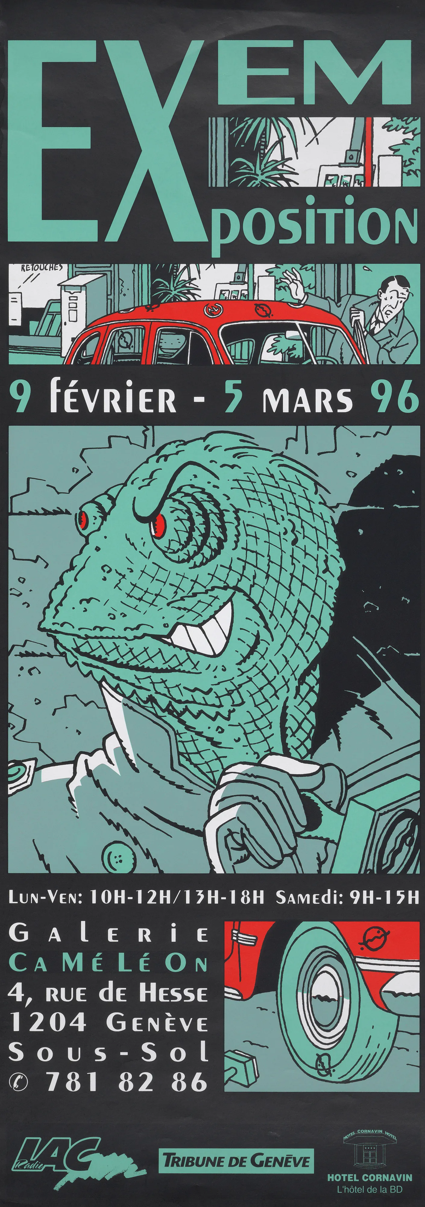 Exem exposition 9 février – 5 mars 96 Galerie Caméléon