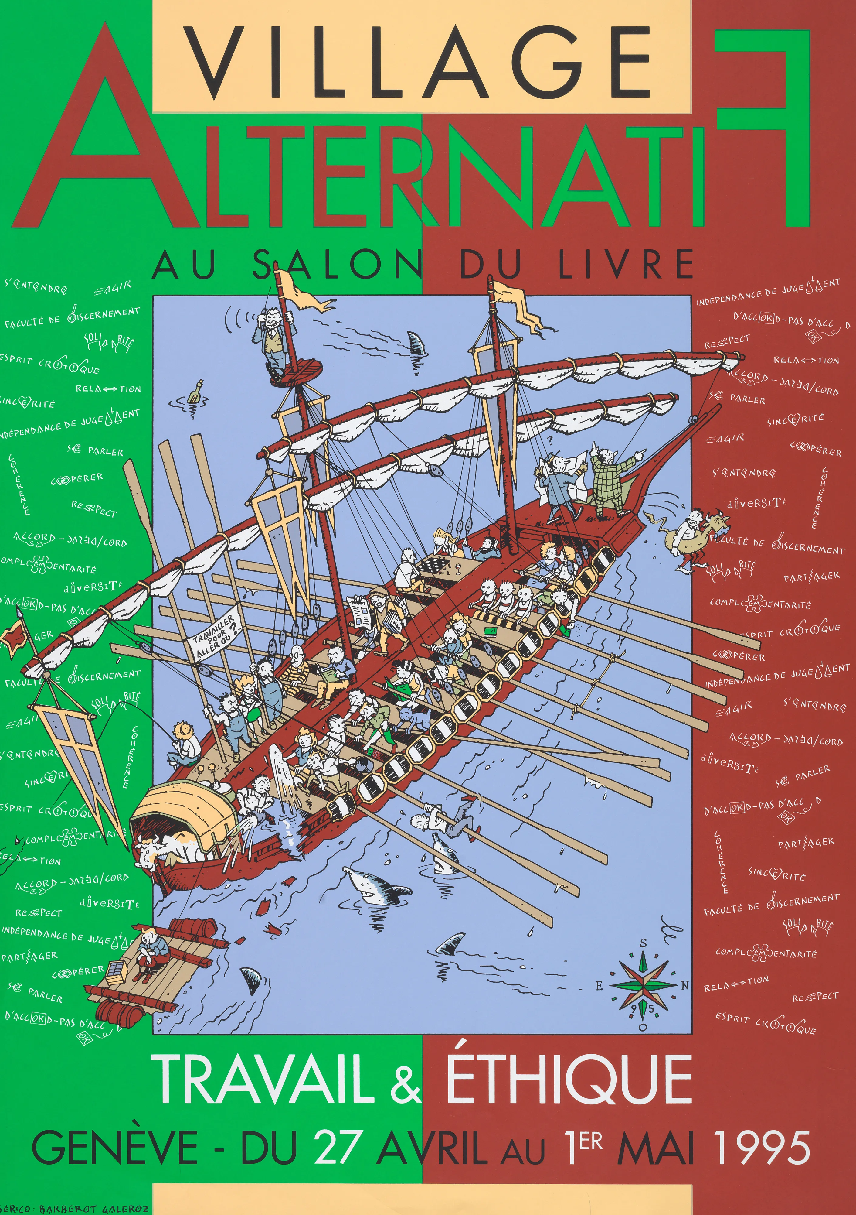Village alternatif au salon du livre Travail & éthique Genève – du 27 avril au 1er mai 1995