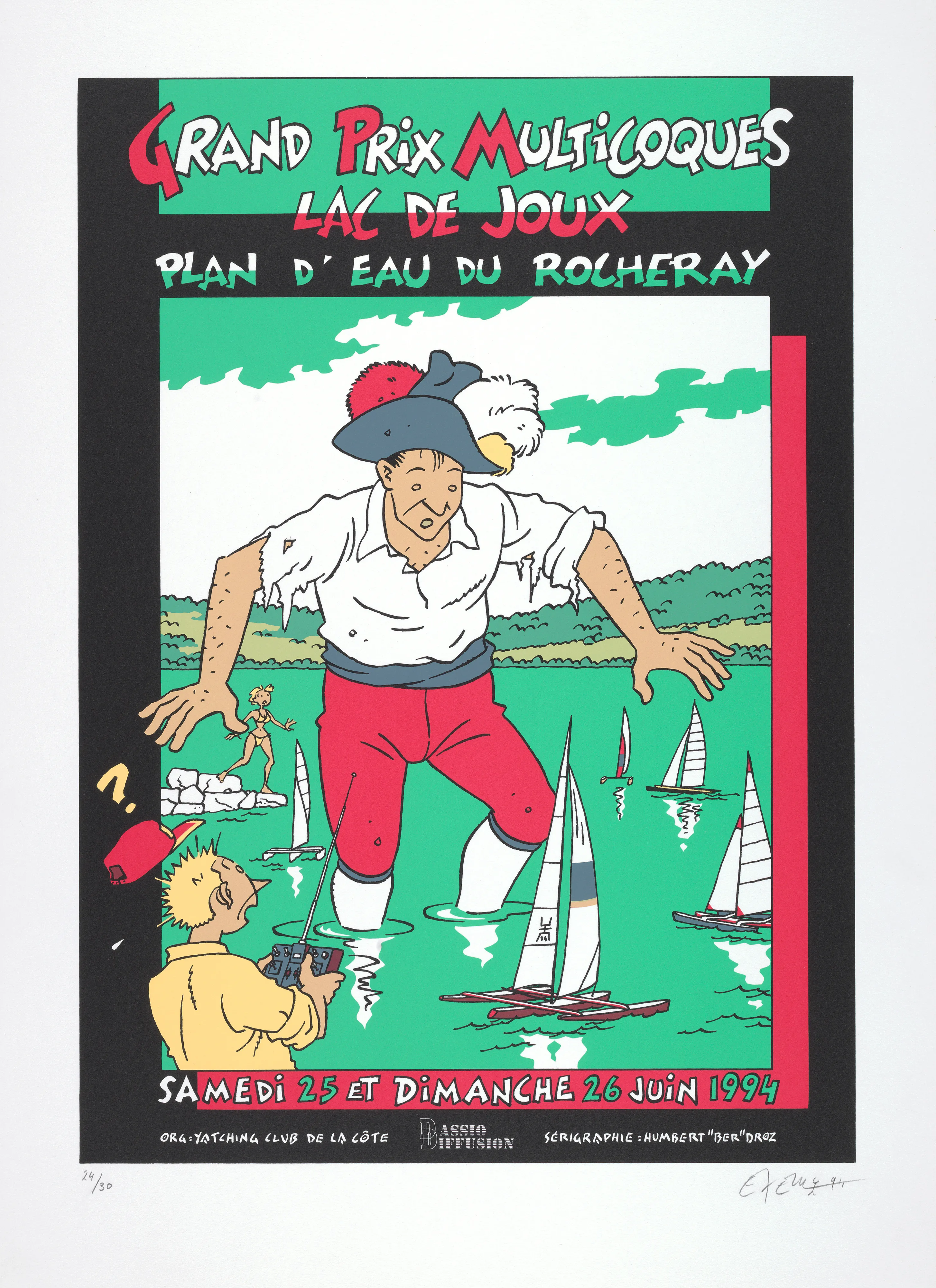 Grand prix multicoques Lac de Joux Plan d’eau du Rocheray Samedi 25 et dimanche 26 juin 1994