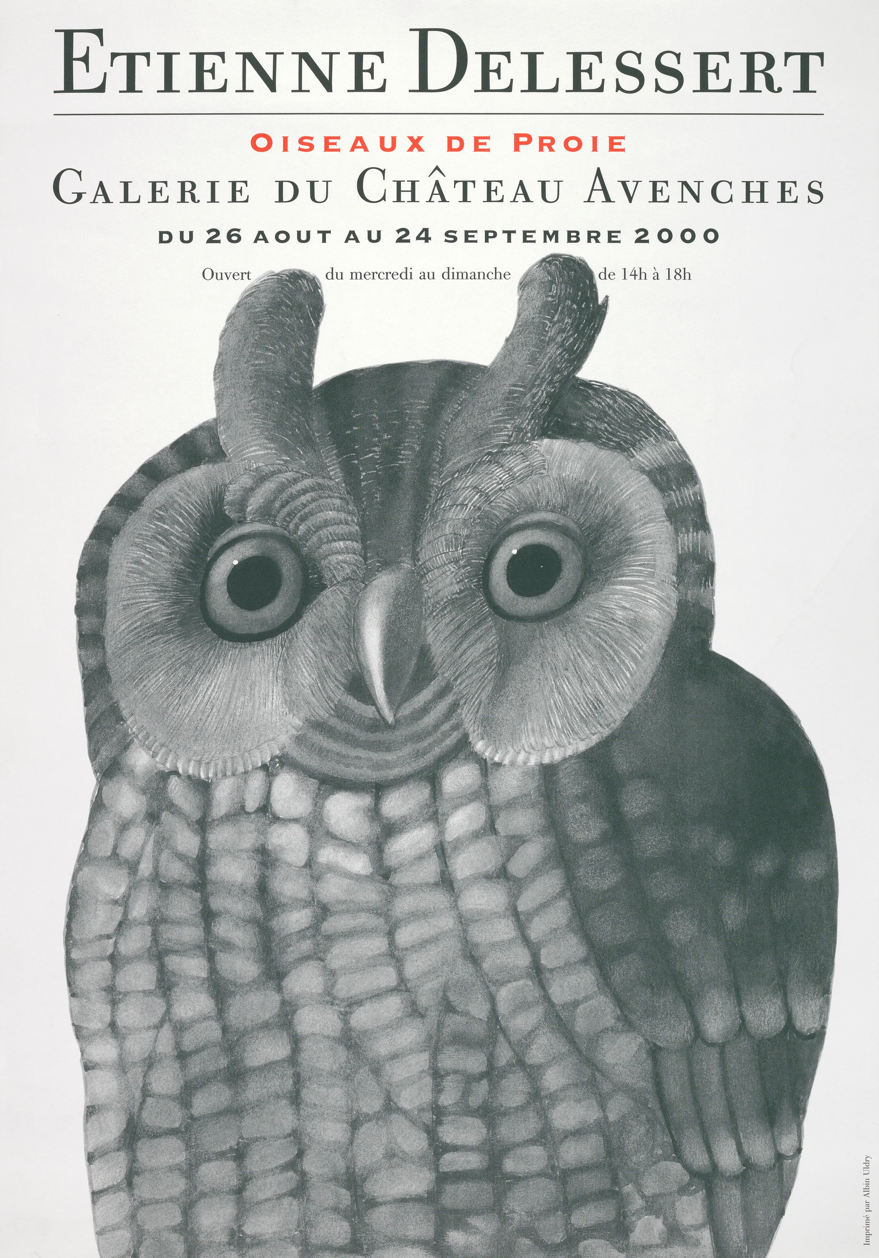 Etienne Delessert. Oiseaux de proie