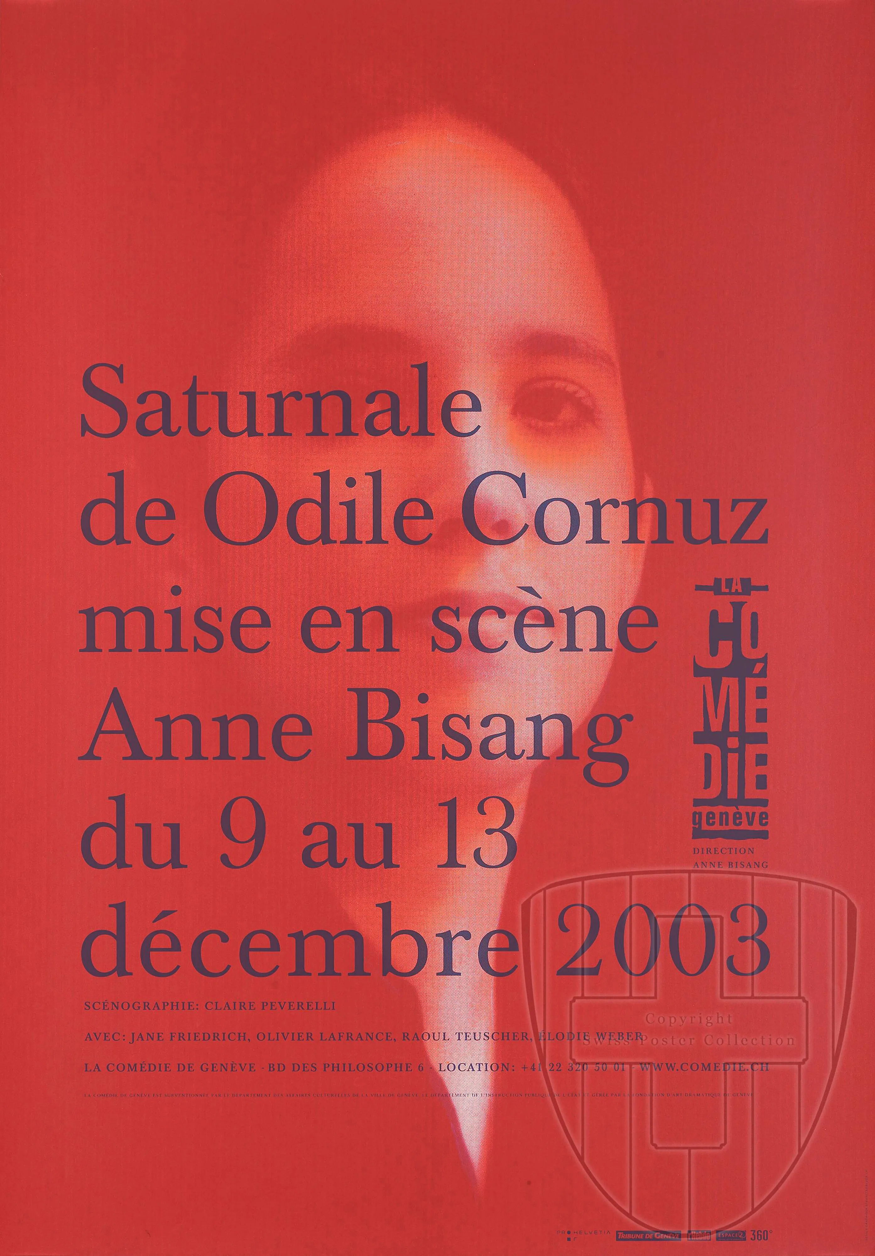 Saturnale de Odile Cornuz mise en scène Anne Bisang