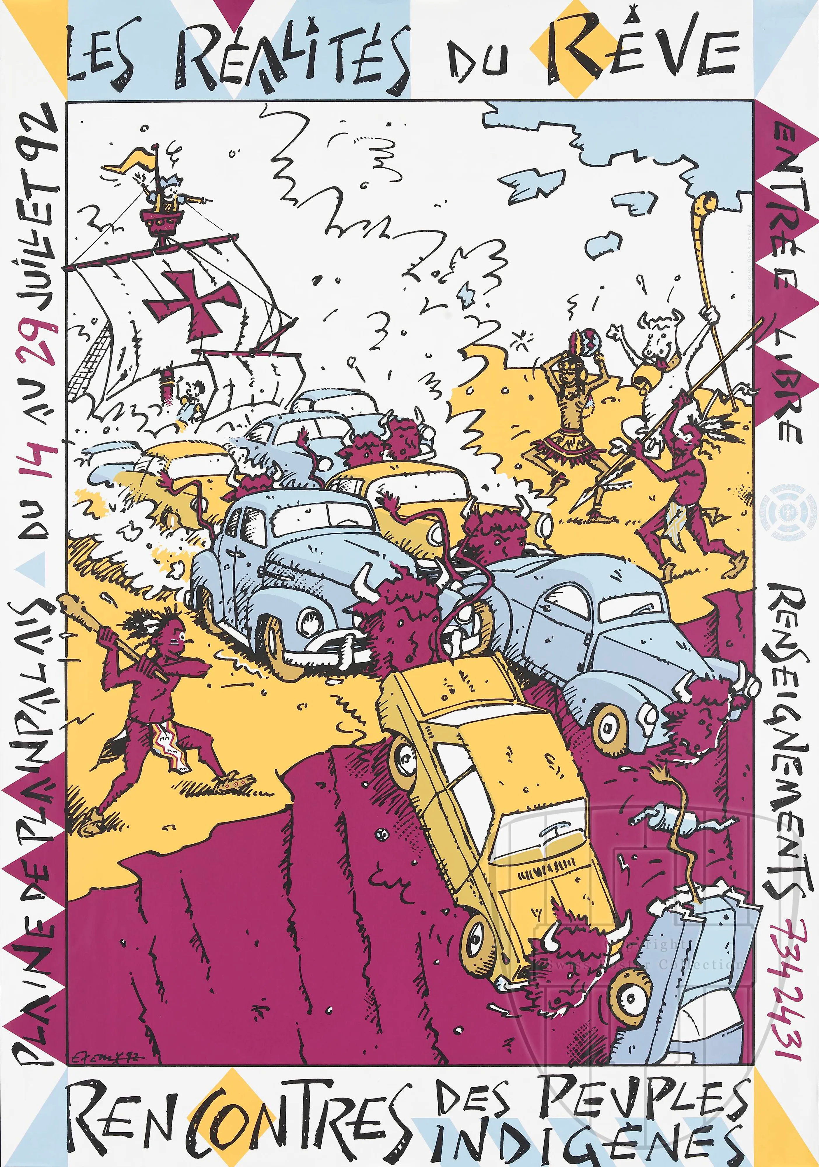 Les réalités du rêve Plaine de Plainpalais du 14 au 29 juillet 92 rencontres des peuples