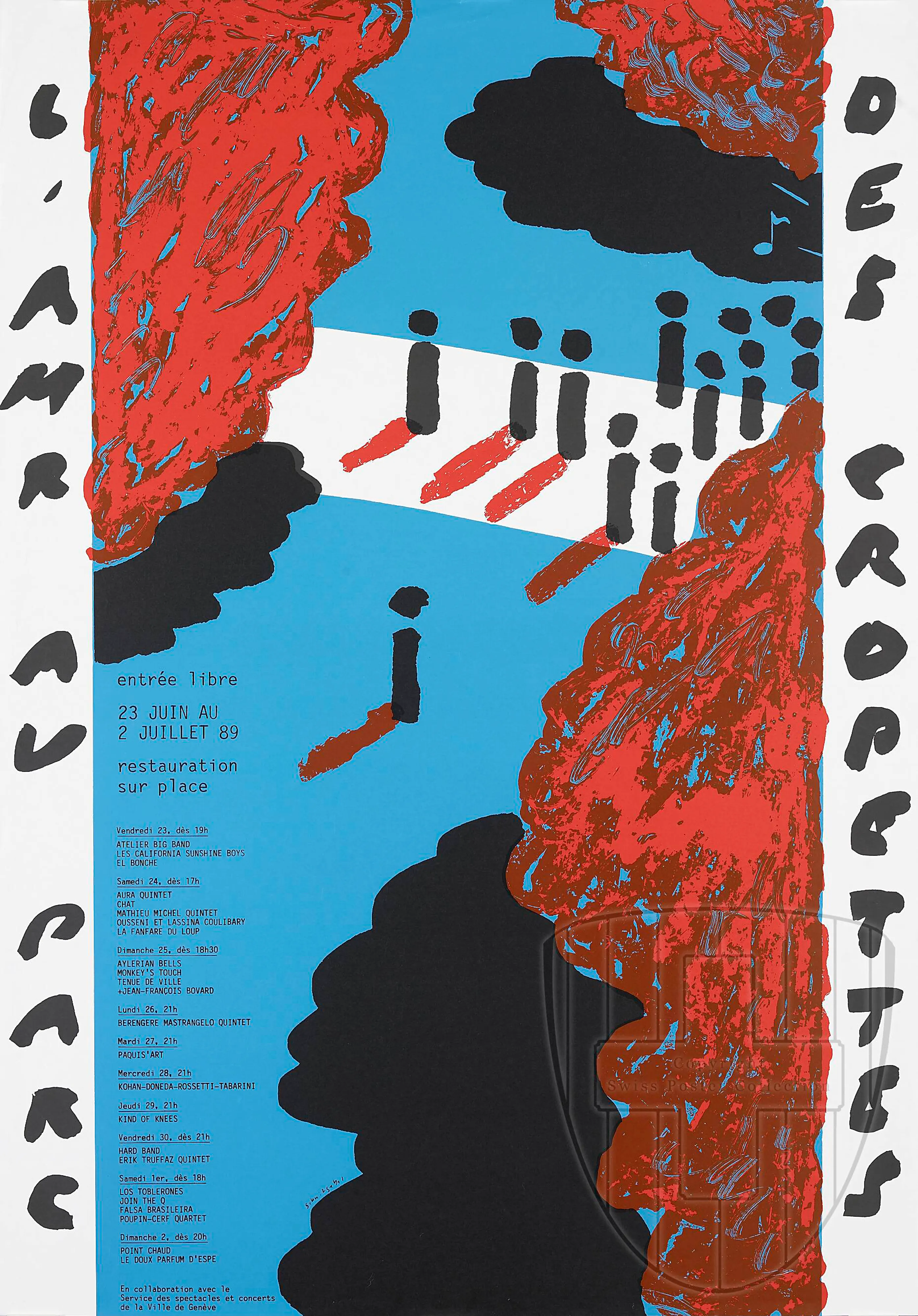 L’AMR au parc des Cropettes entrée libre 23 juin au 2 juillet 89