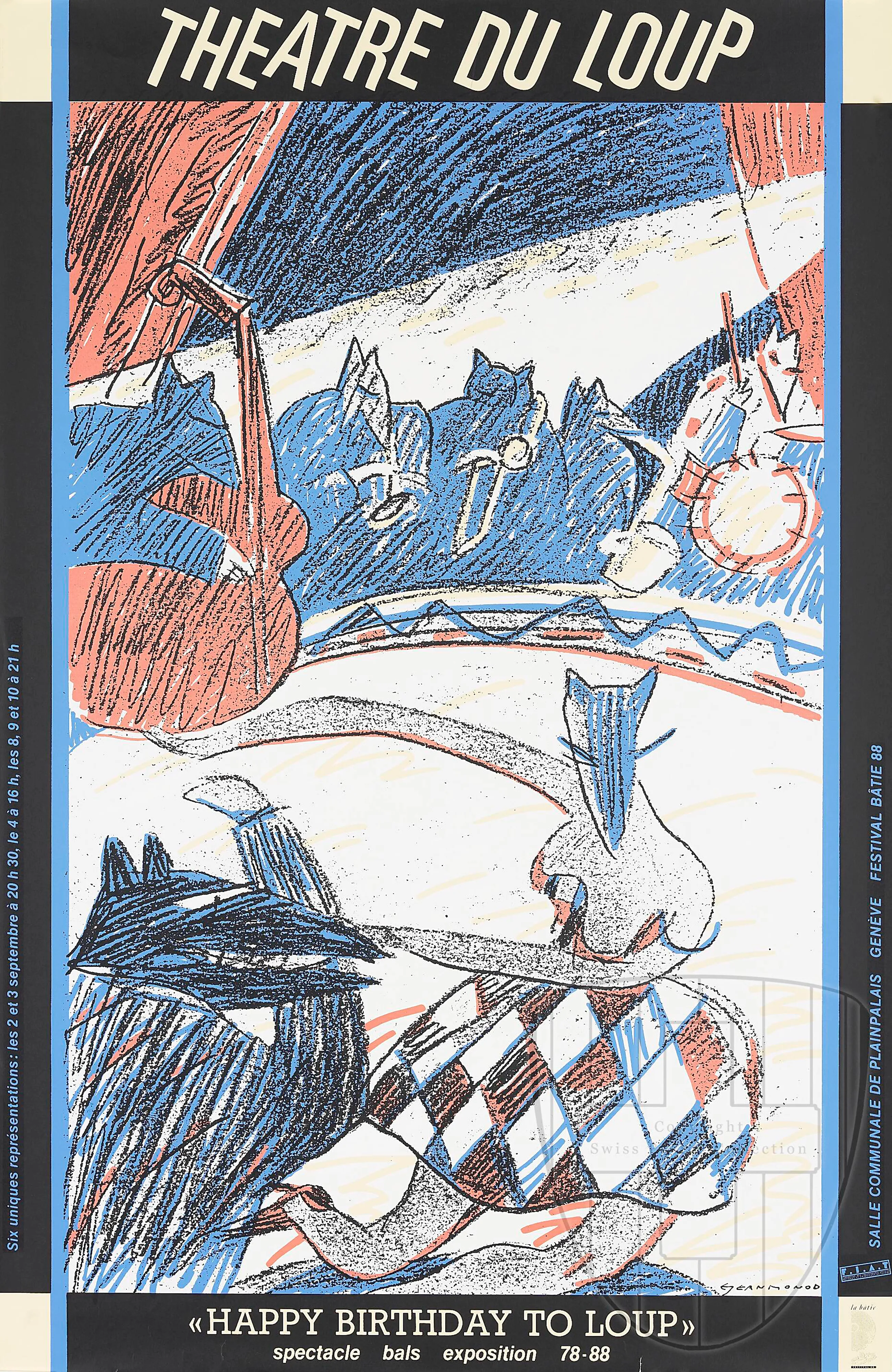 Théâtre du Loup “Happy birthday to Loup” spectacle bals exposition 78 – 88 festival Bâtie 88