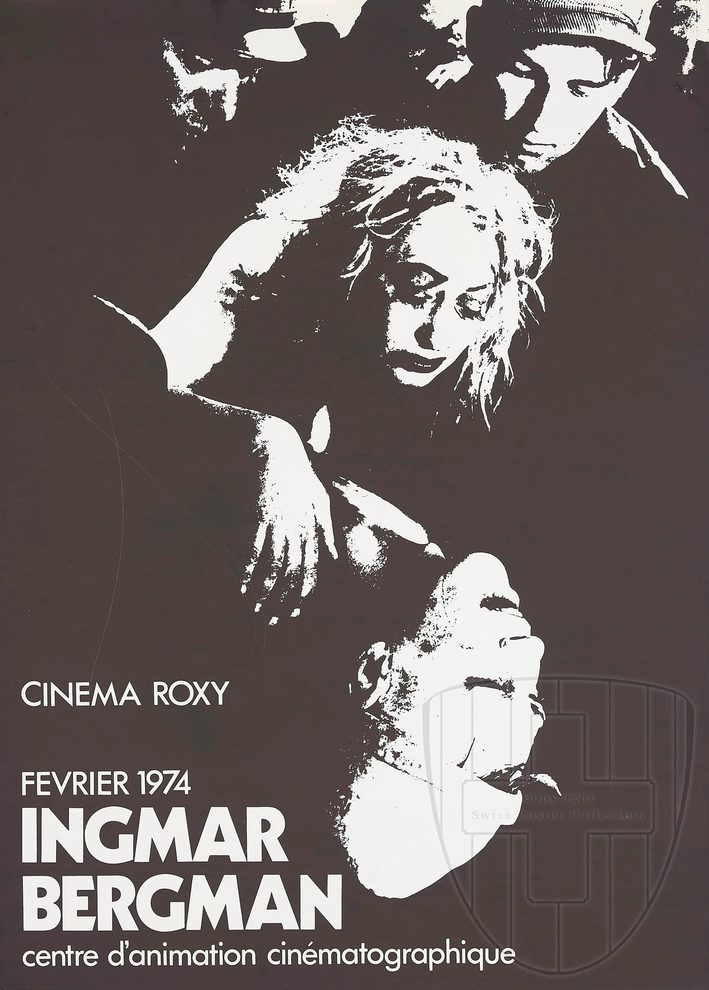 Cinéma Roxy Février 1974 Ingmar Bergmann Centre d’animation cinématographique