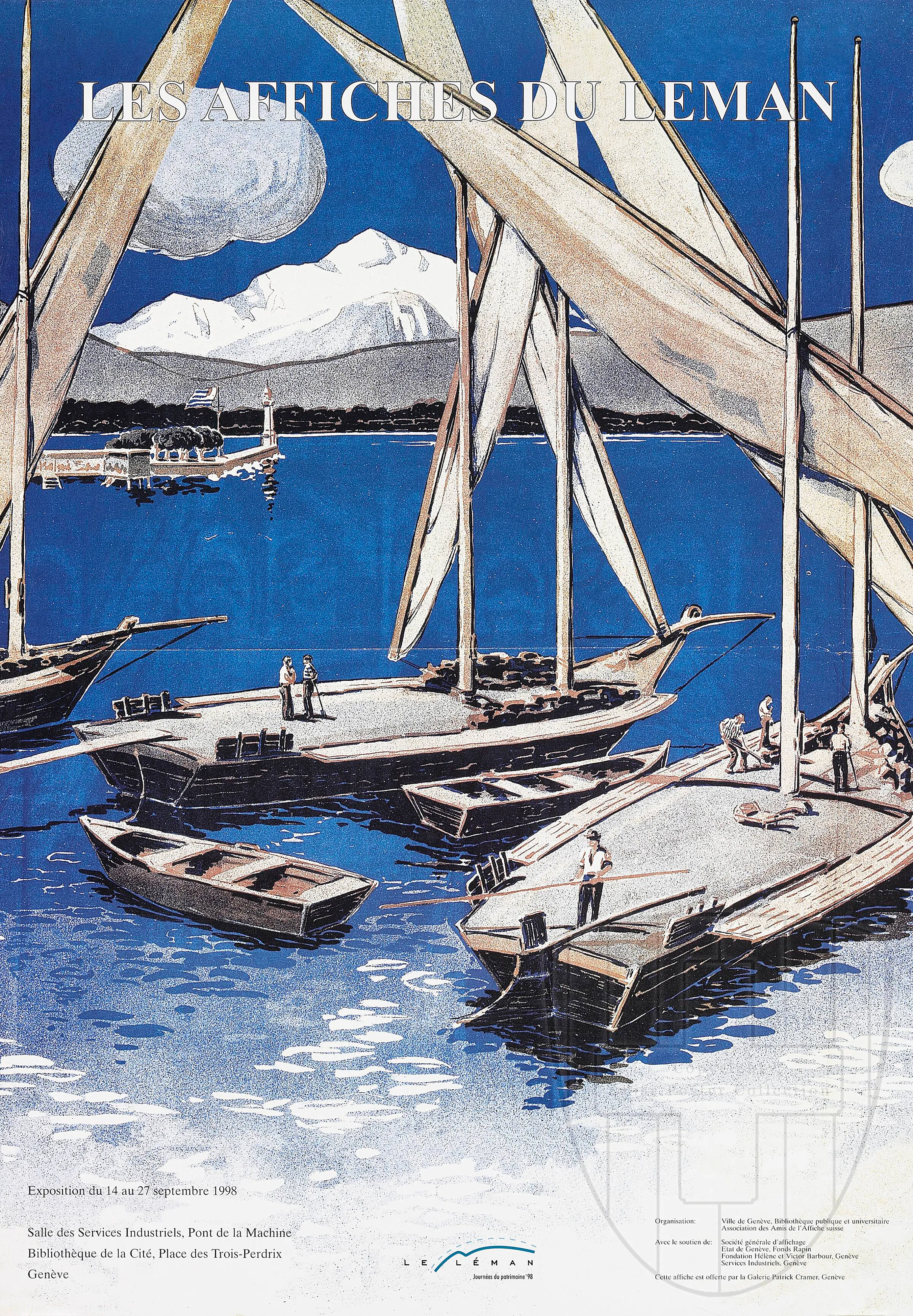 Les affiches du Léman Exposition du 14 au 27 septembre 1998 Salle des Services Industriels, Pont de la Machine