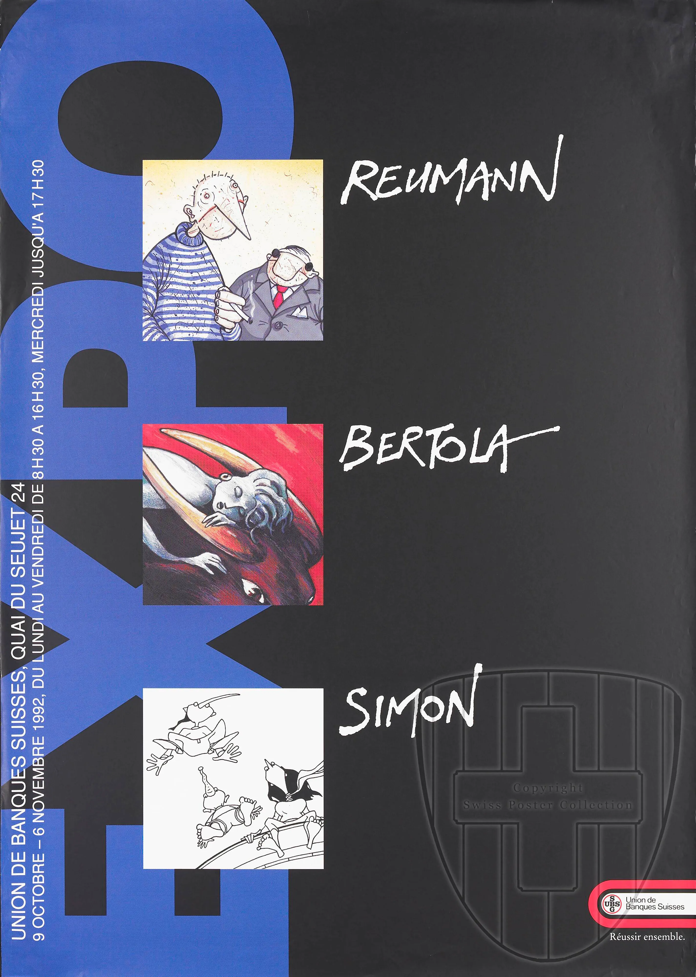 Expo Reumann Bertola Simon 9 octobre – 6 novembre 1992