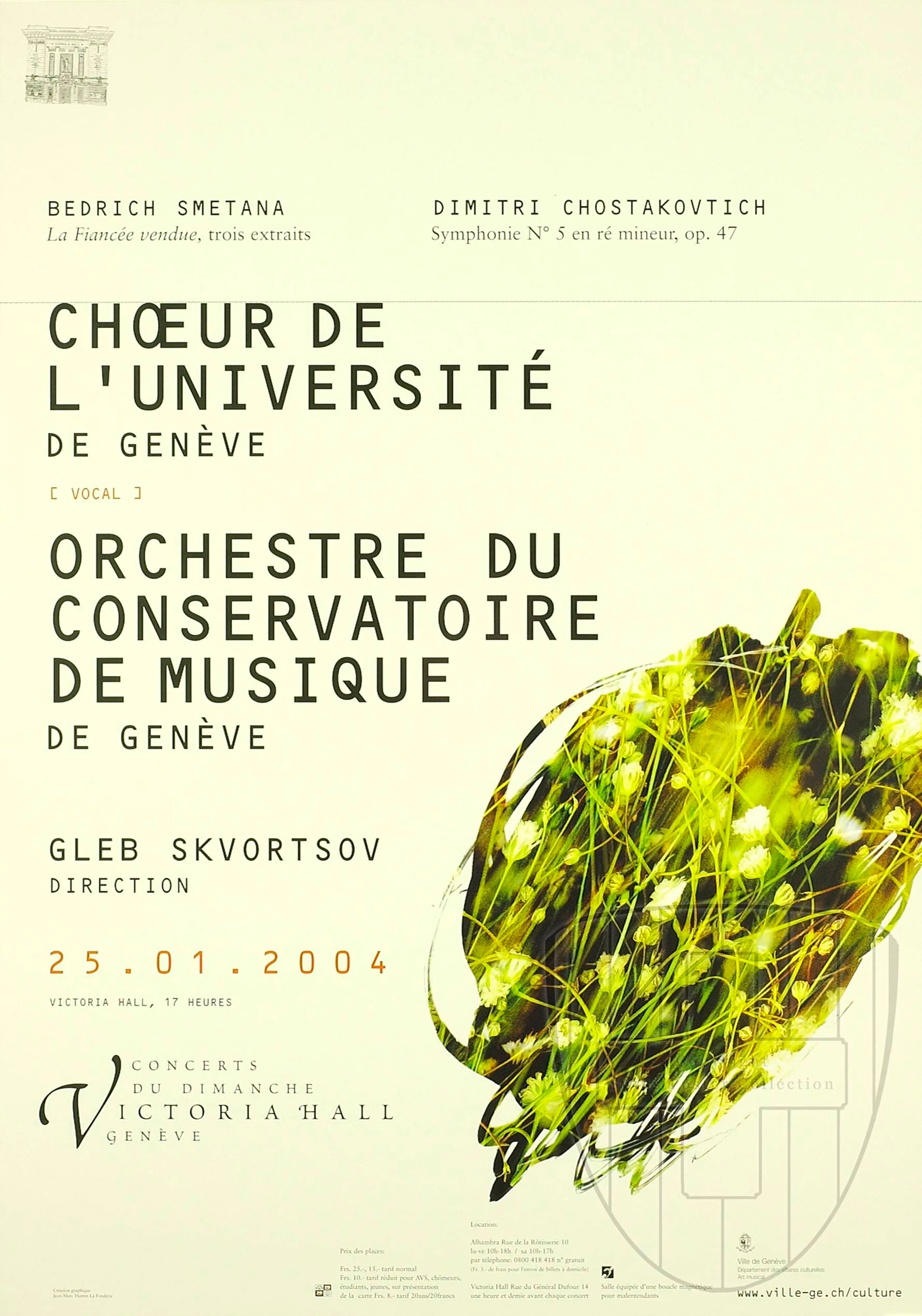 Chœur de l’Université. Orchestre du Conservatoire de Musique
