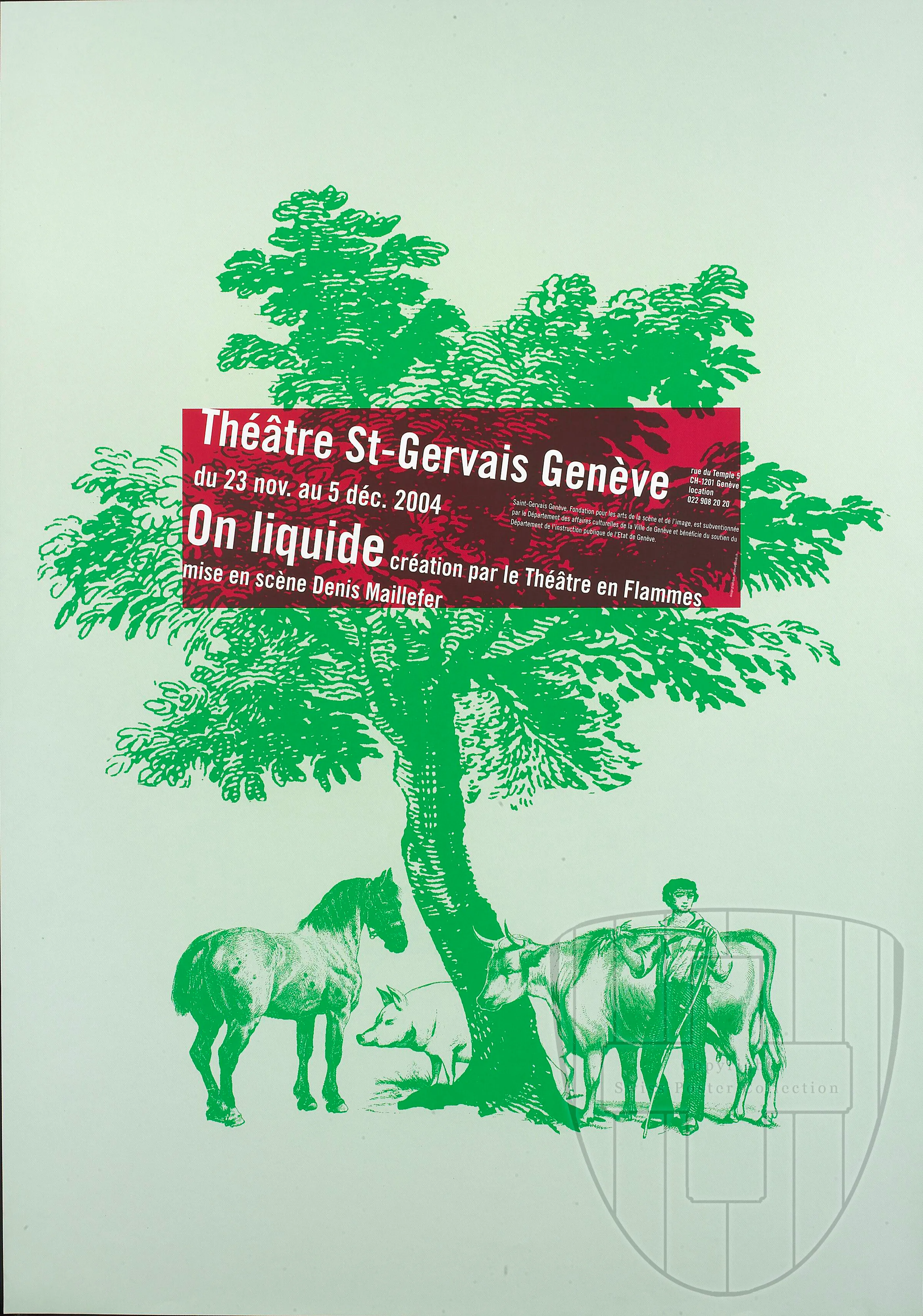 Théâtre St-Gervais Genève. On liquide