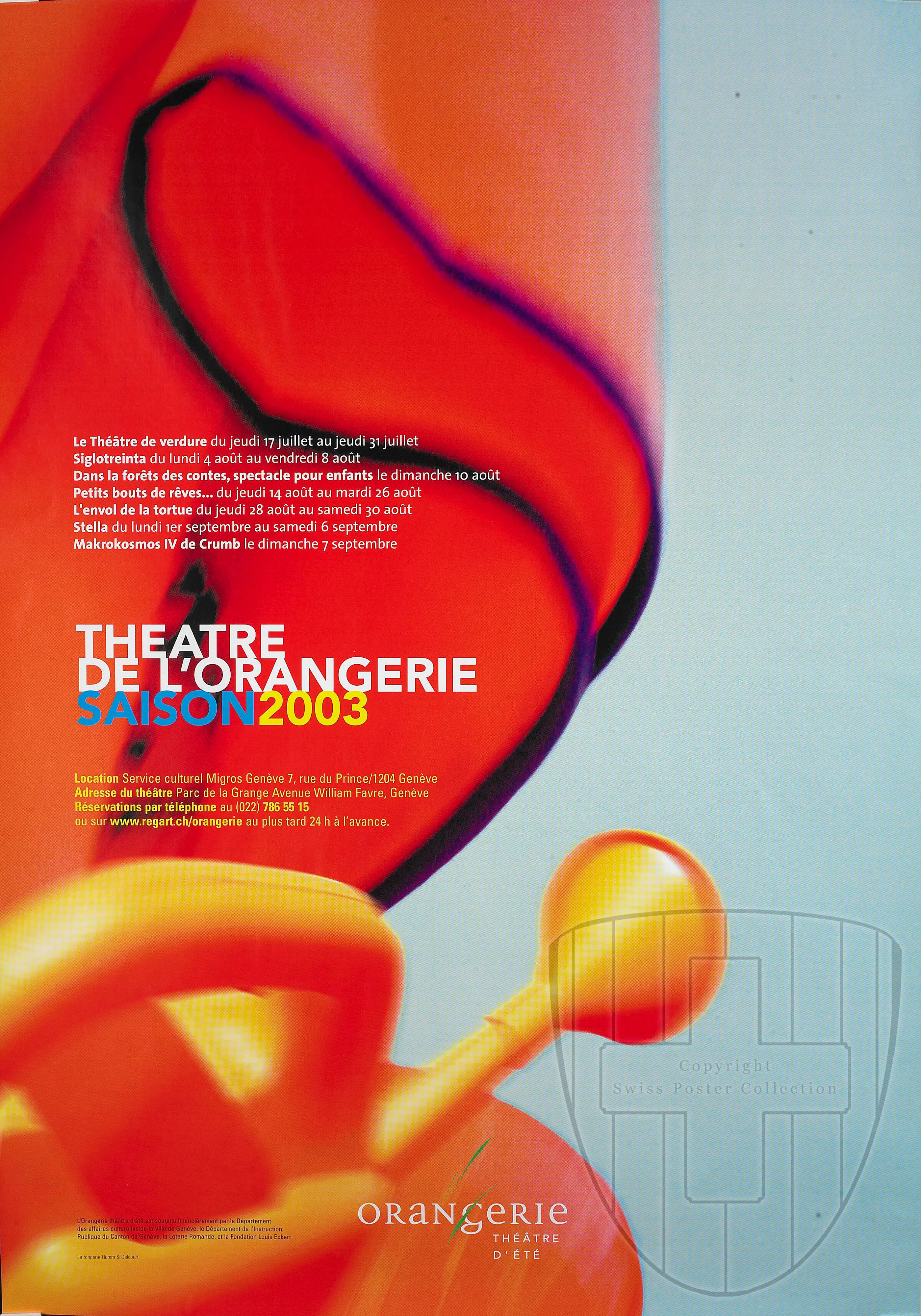 Théâtre de l’Orangerie. Saison 2003