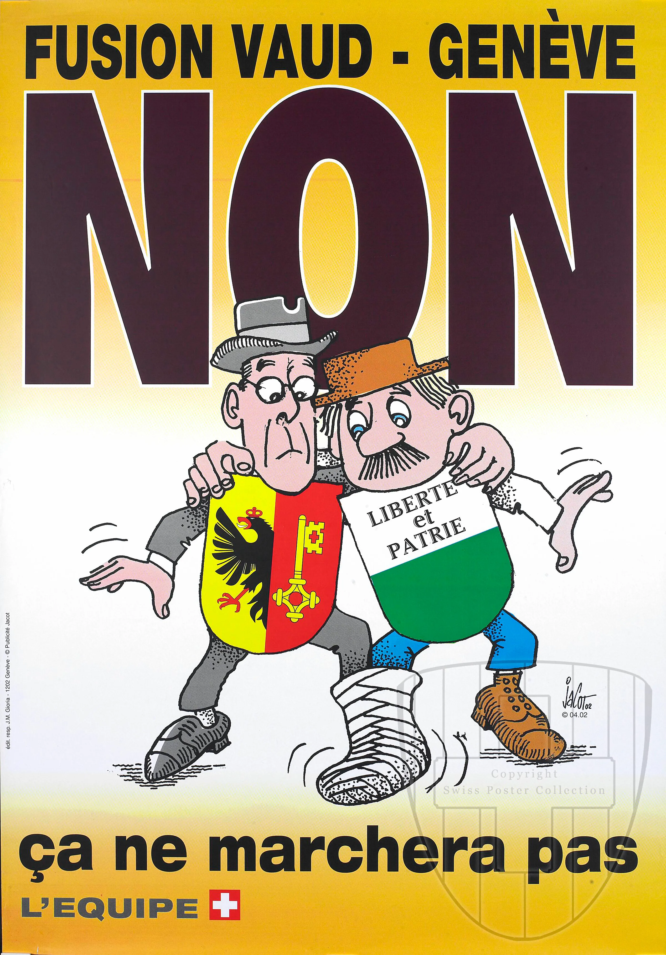 Fusion Vaud – Genève. Non