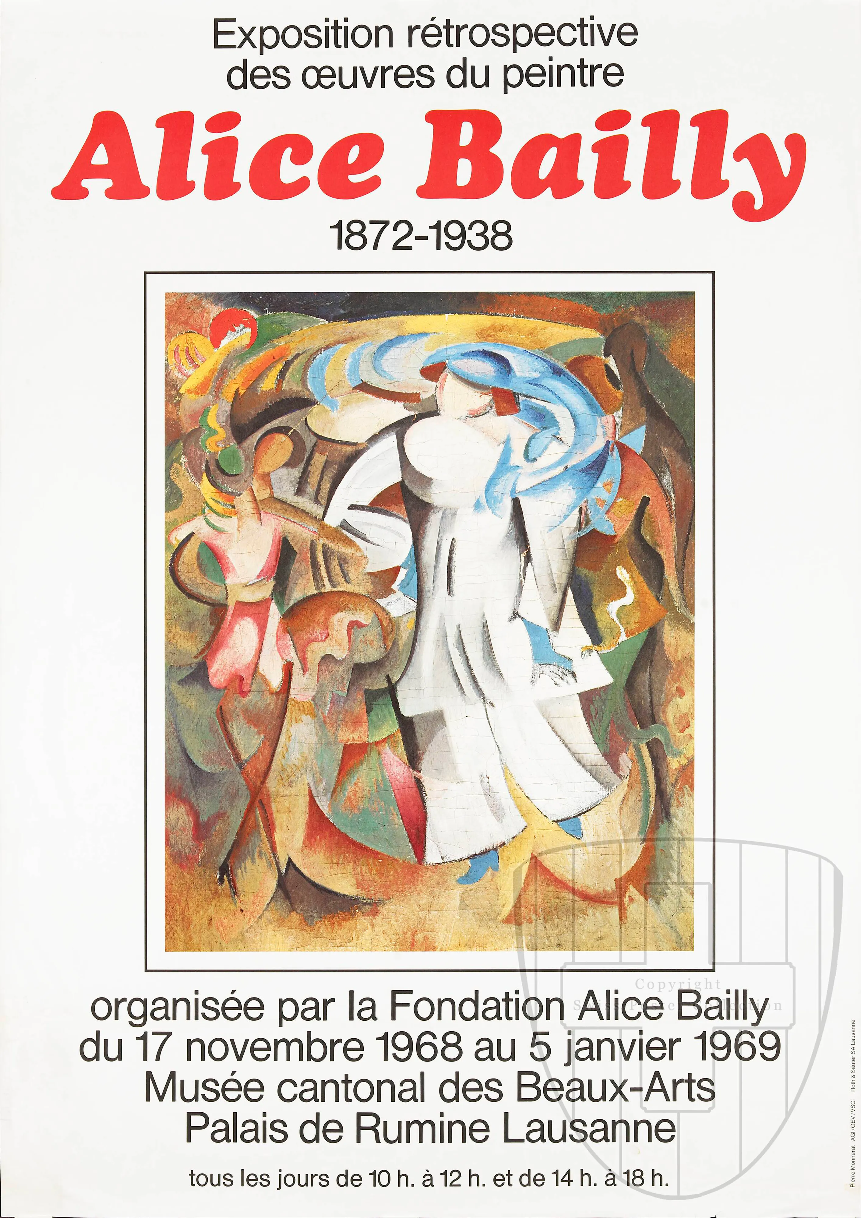 Exposition retrospective des oeuvres du peintre Alice Bailly 1872 – 1938