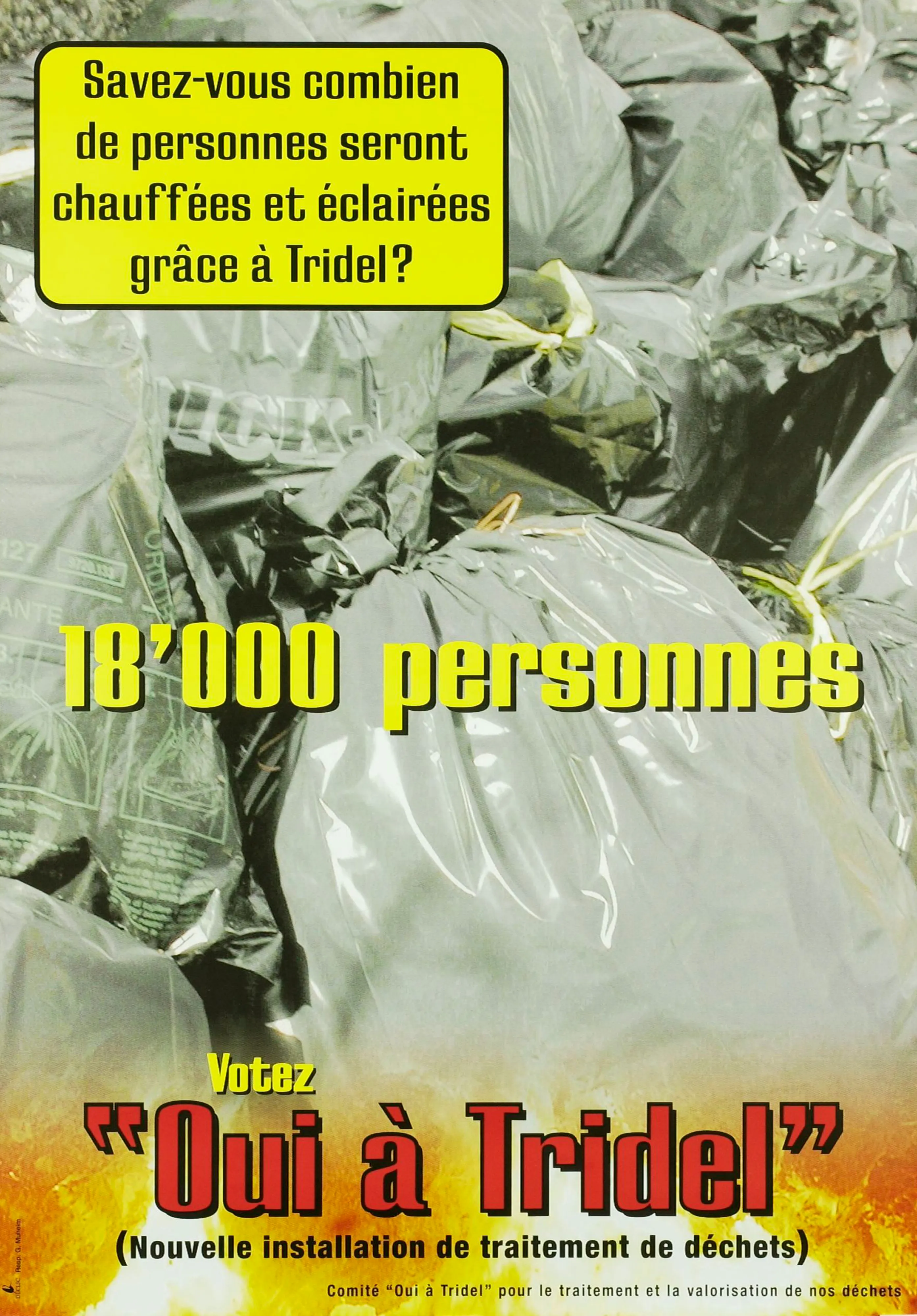18’000 personnes "Oui à Tridel"
