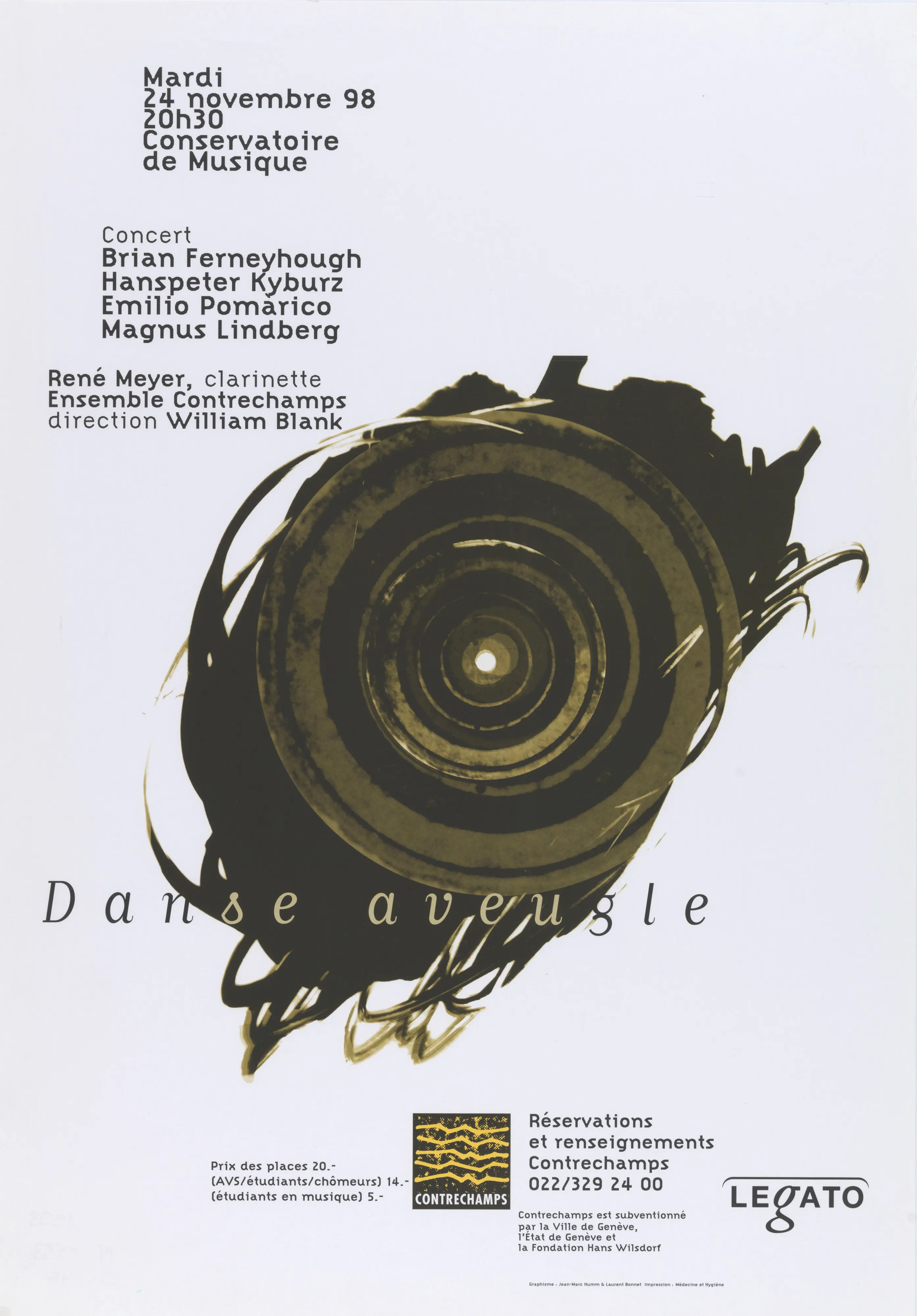 Danse aveugle, Ensemble Contrechamps