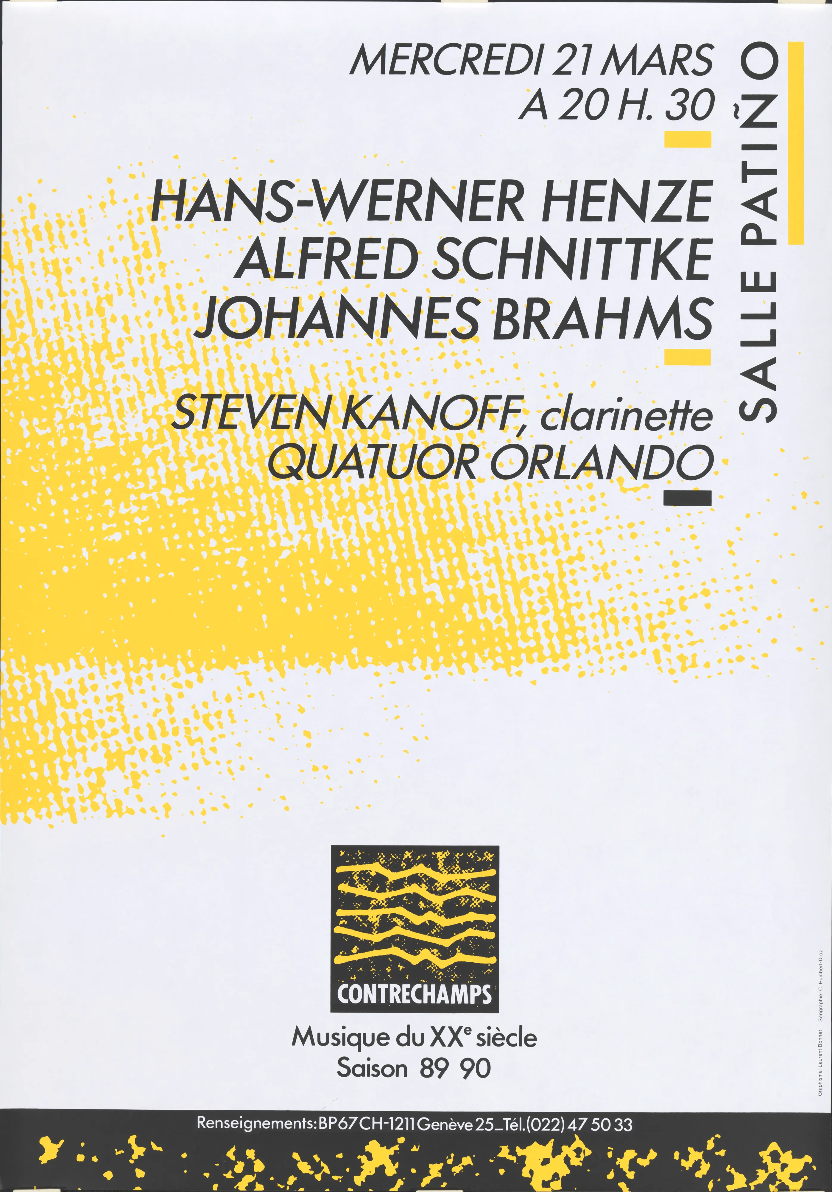 Stevenka Kanoff clarinette, Quatuor Orlando