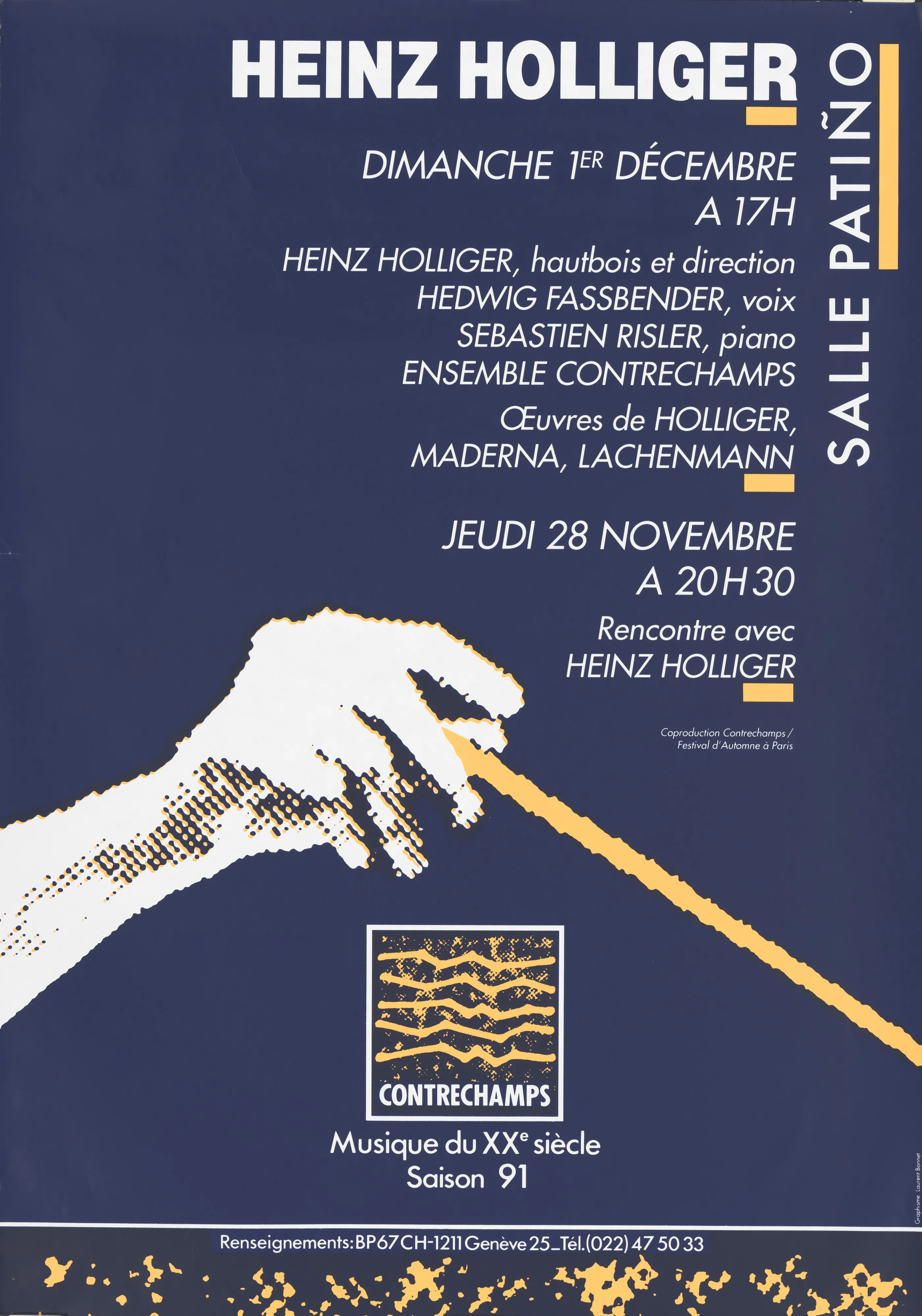 Heinz Holliger hautbois et direction, Hedwig Fassbender voix