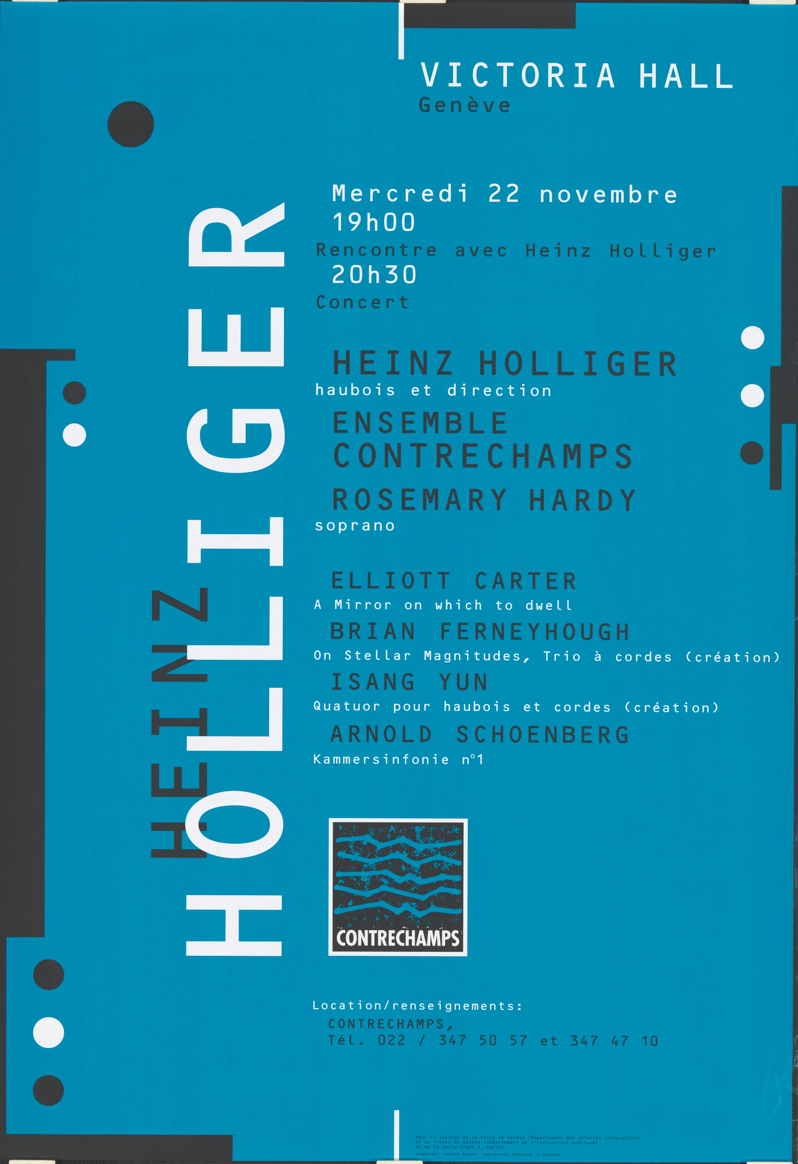 Heinz Holliger, Victoria Hall