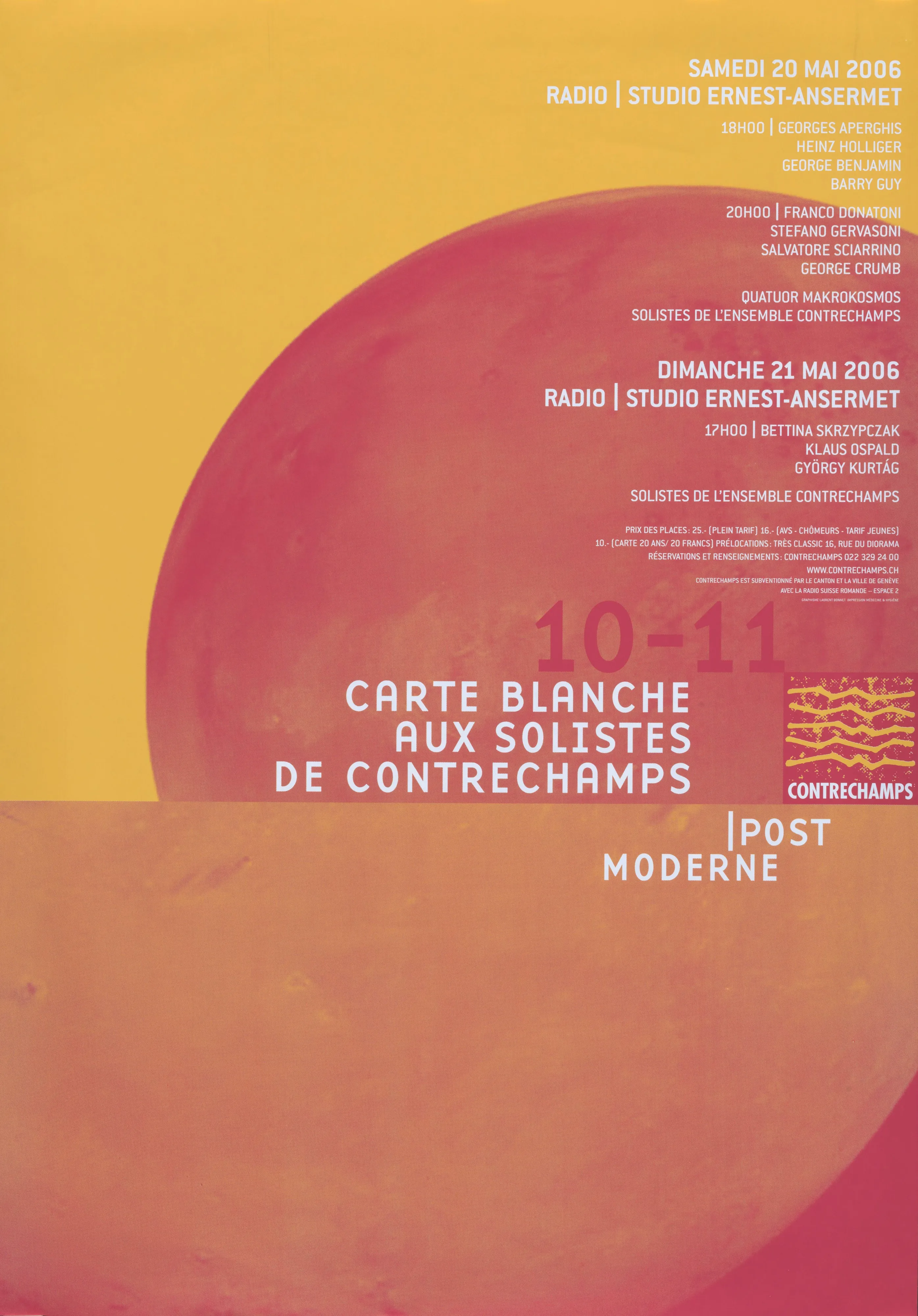 10-11. Carte blanche aux solistes de Contrechamps