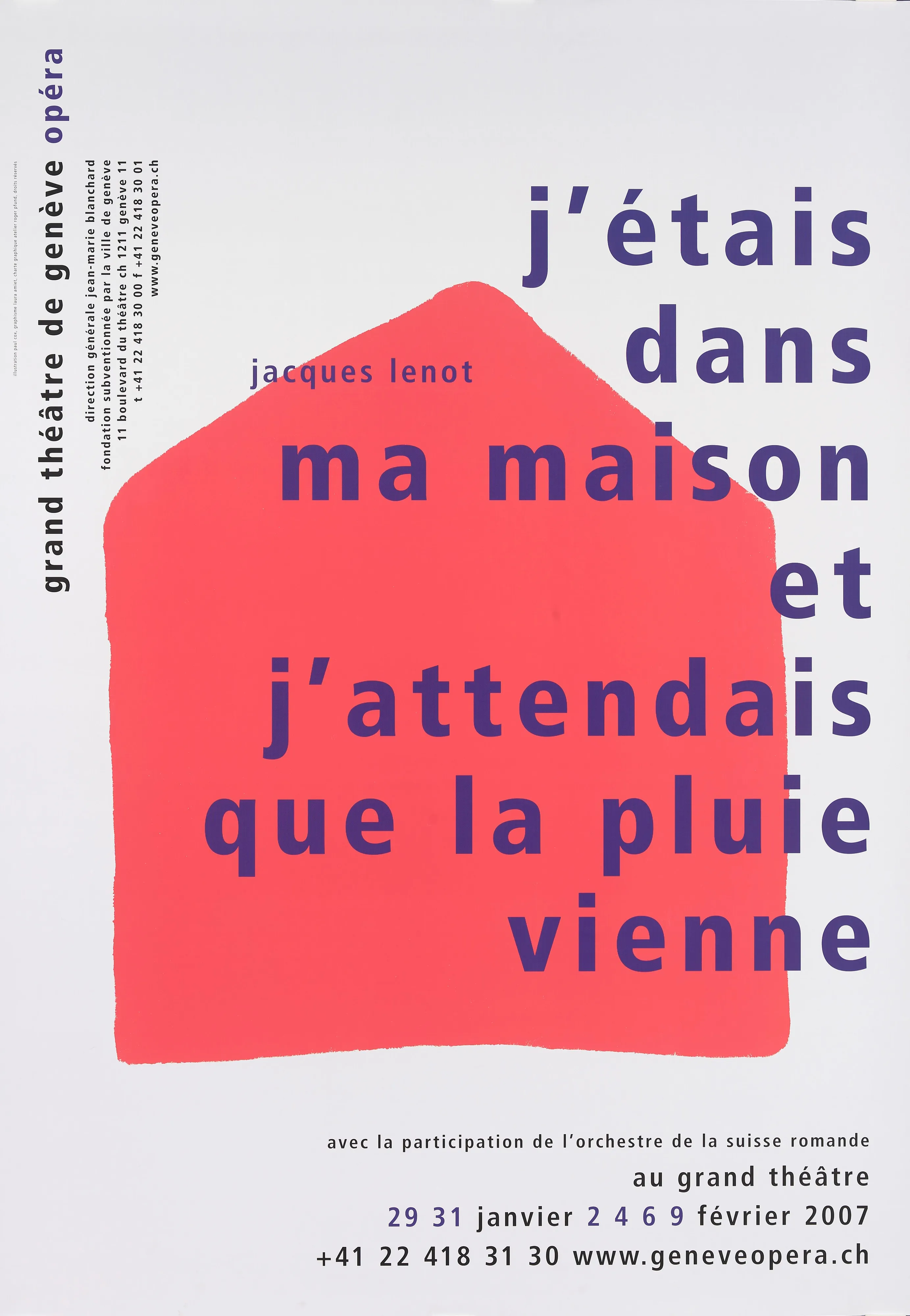 J’étais dans ma maison et j’attendais que la pluie vienne