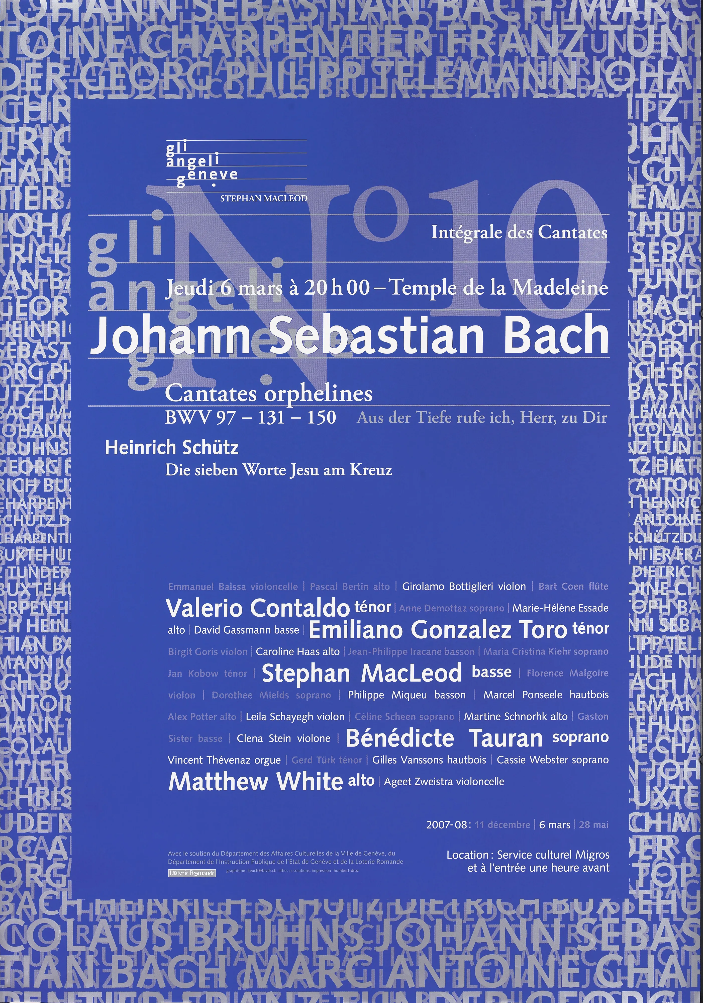 No 10. Johann Sebastian Bach