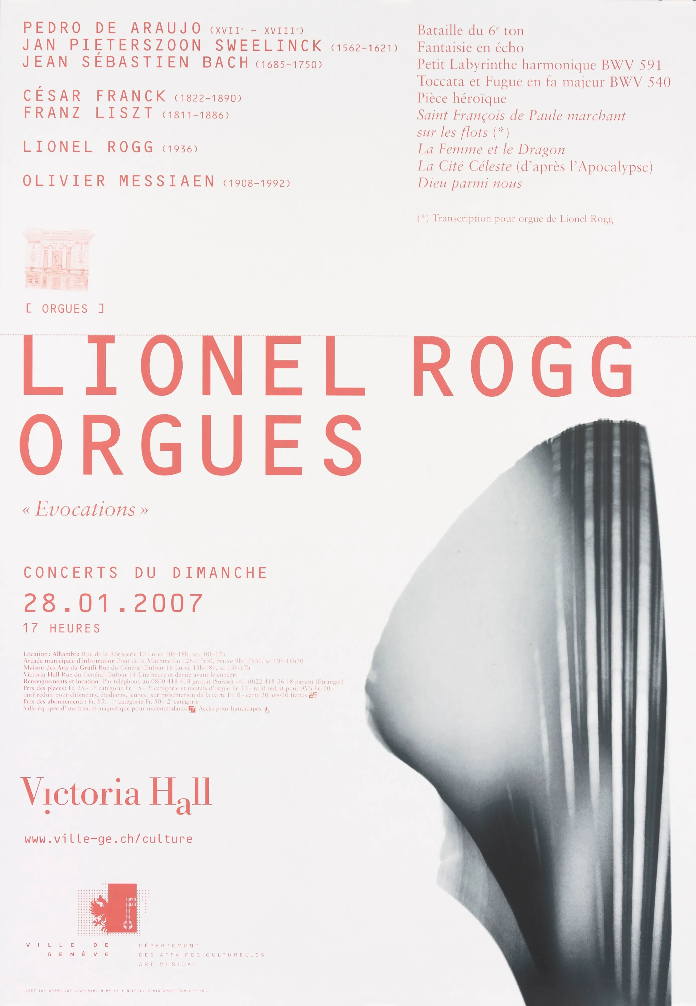 Lionel Rogg. Orgues