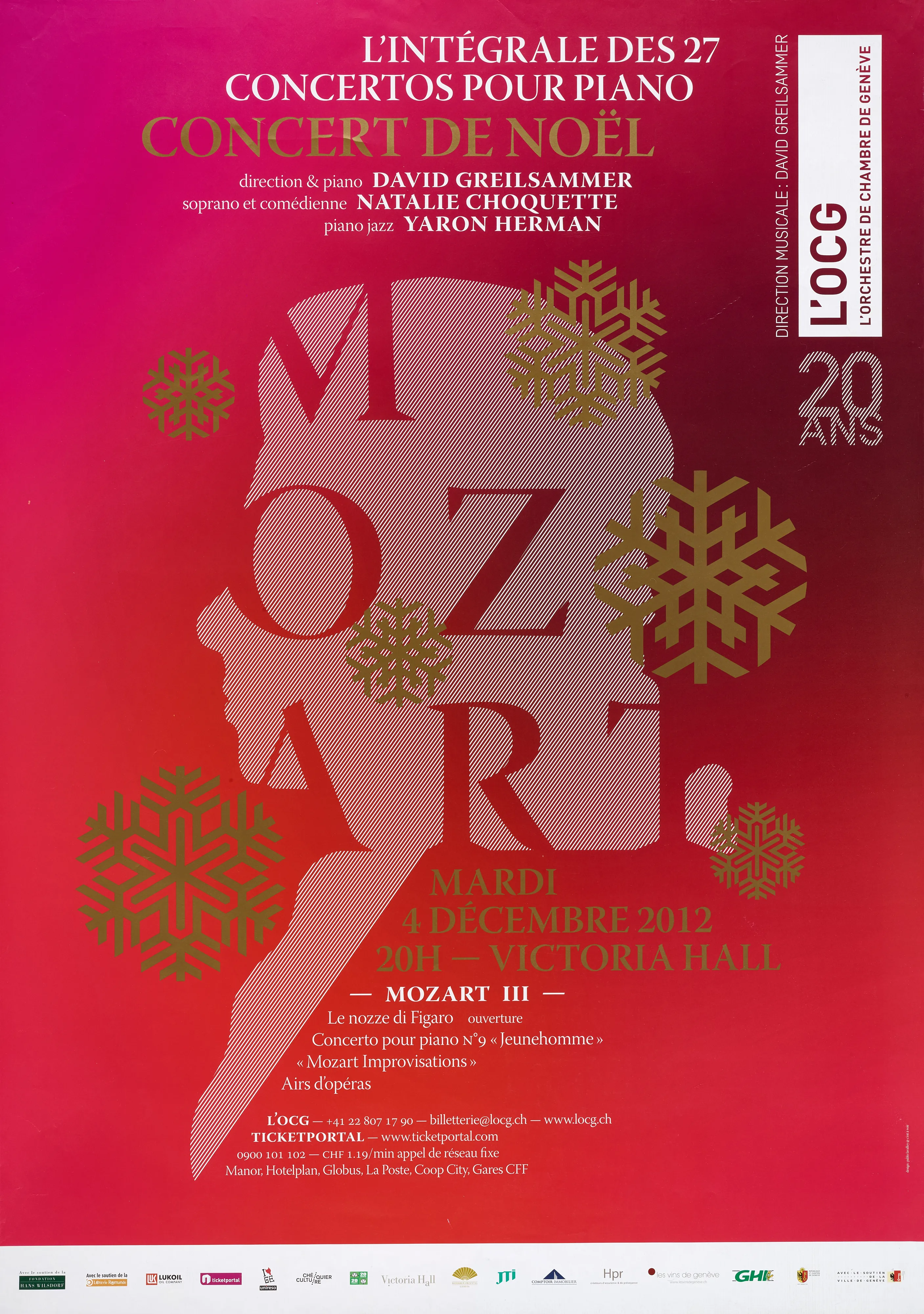 Concert de Noël, L’OCG