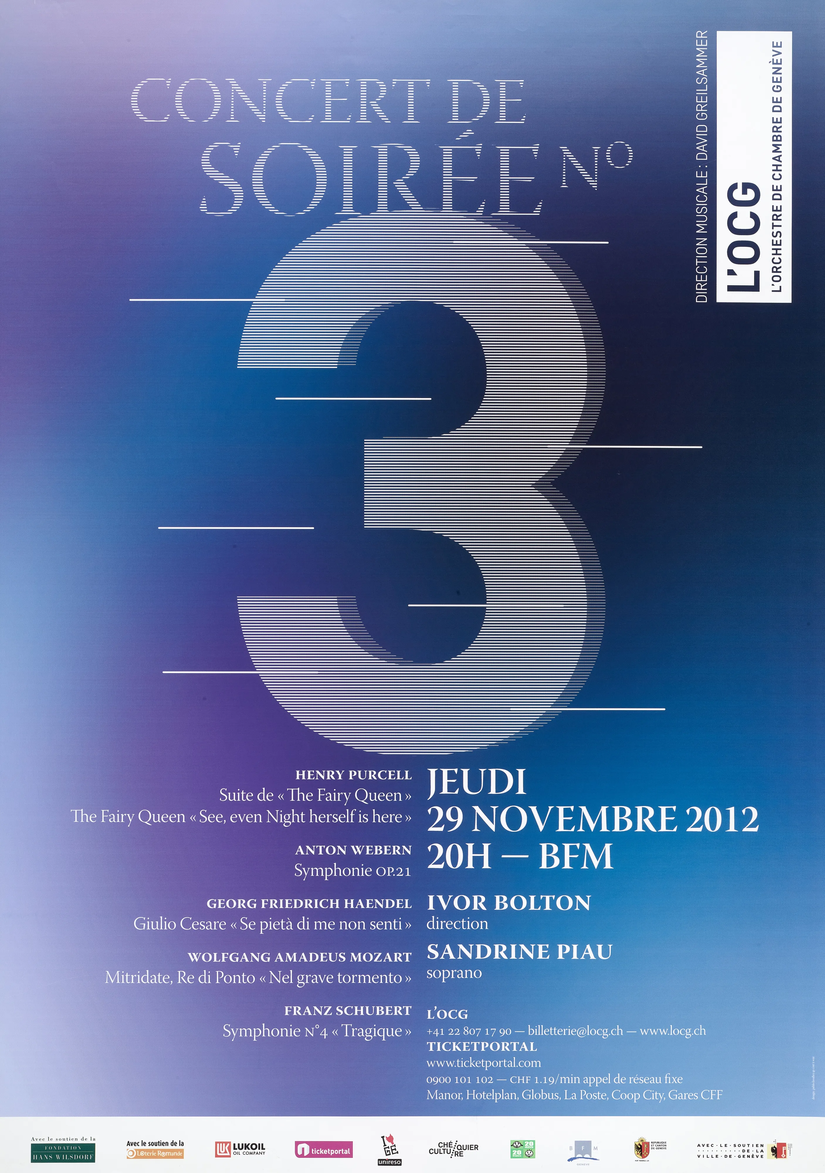 Concert de soirée No. 3, Ivor Bolton direction