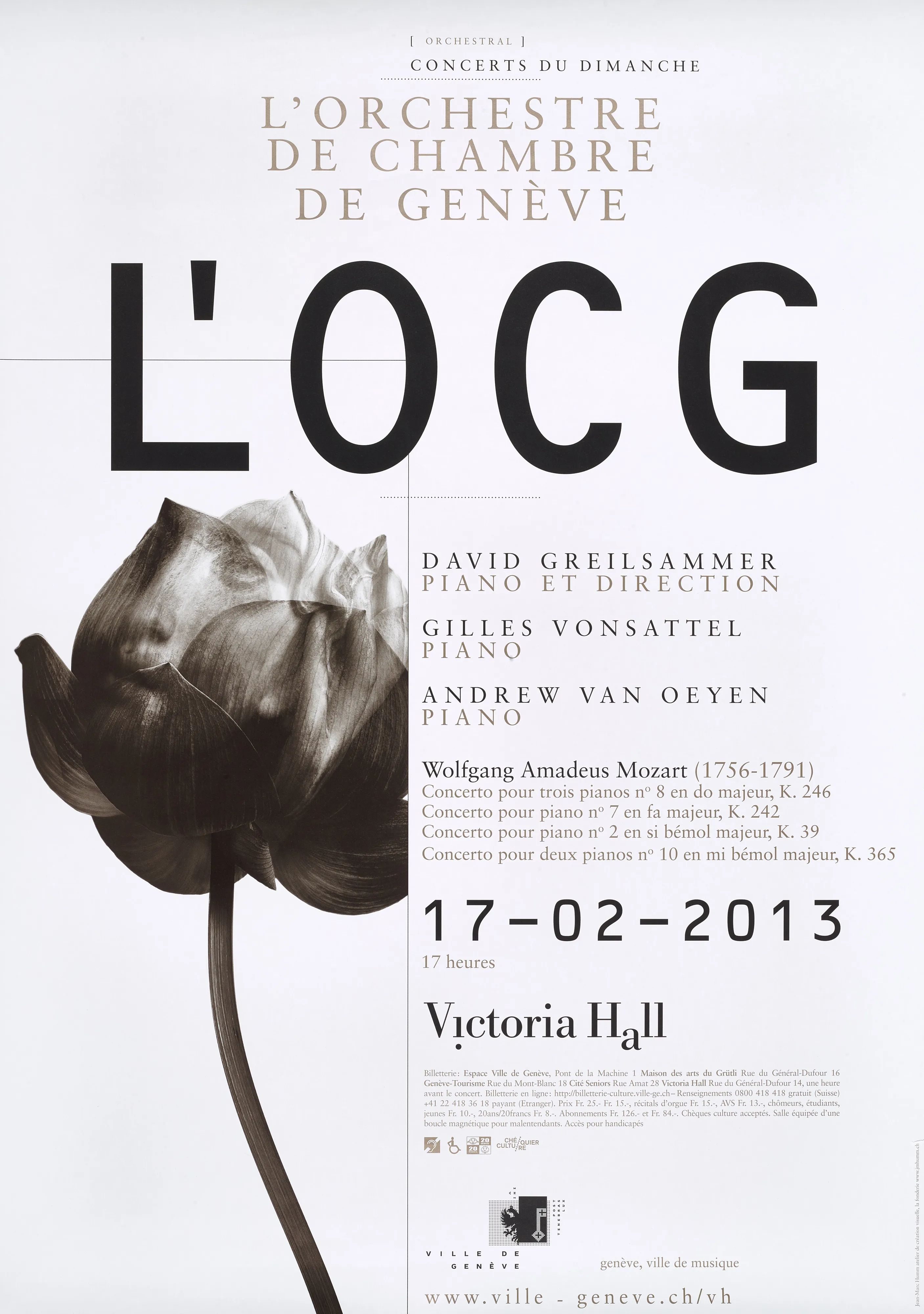 Concerts du dimanche, Orchestral