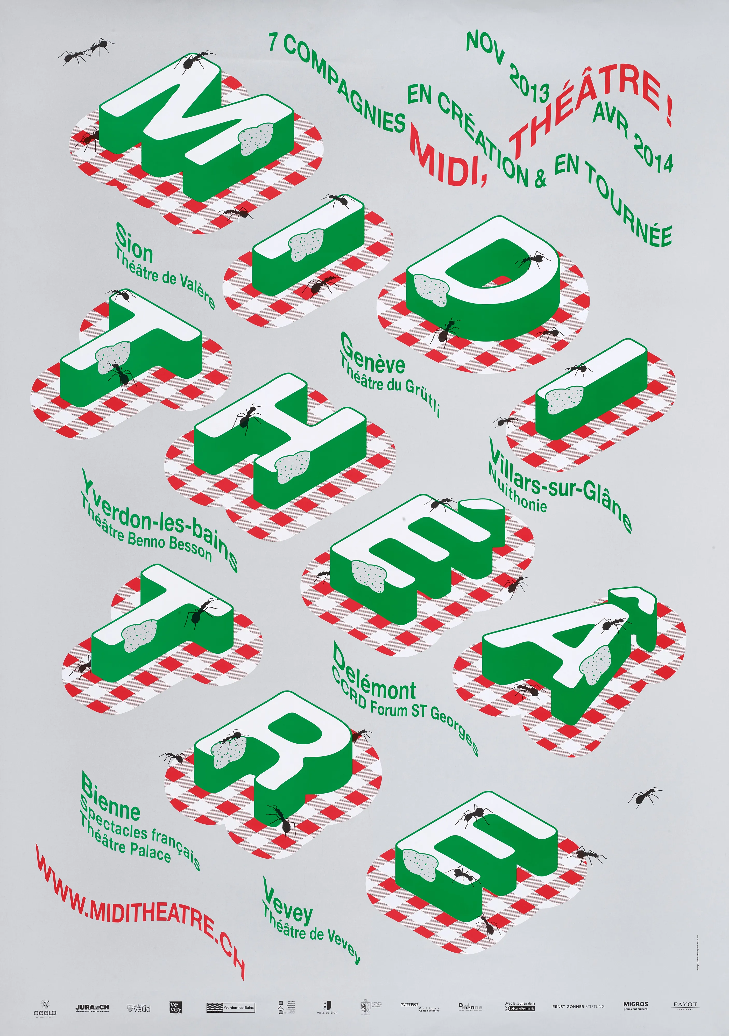 Midi, théâtre !