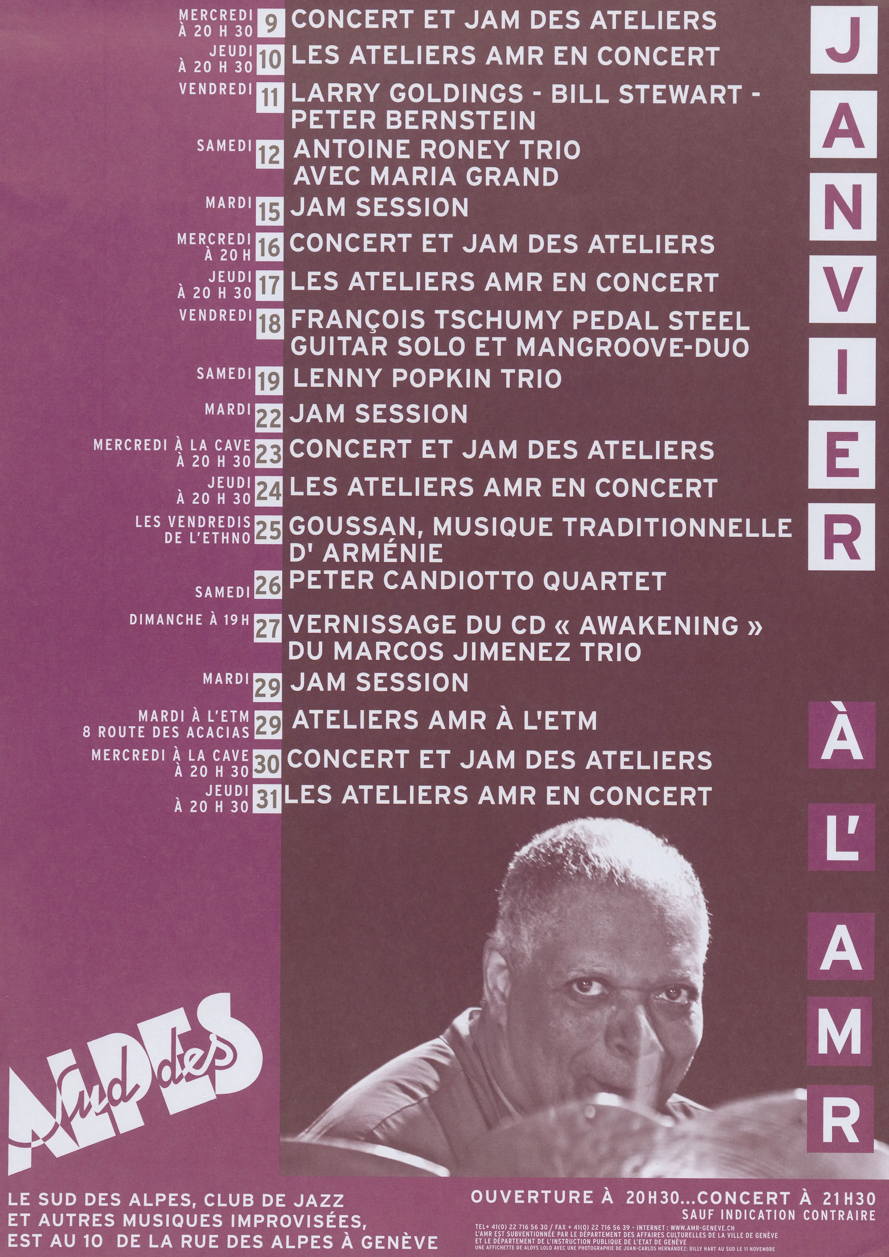 AMR Sud des Alpes, club de jazz et autres musiques improvisées
