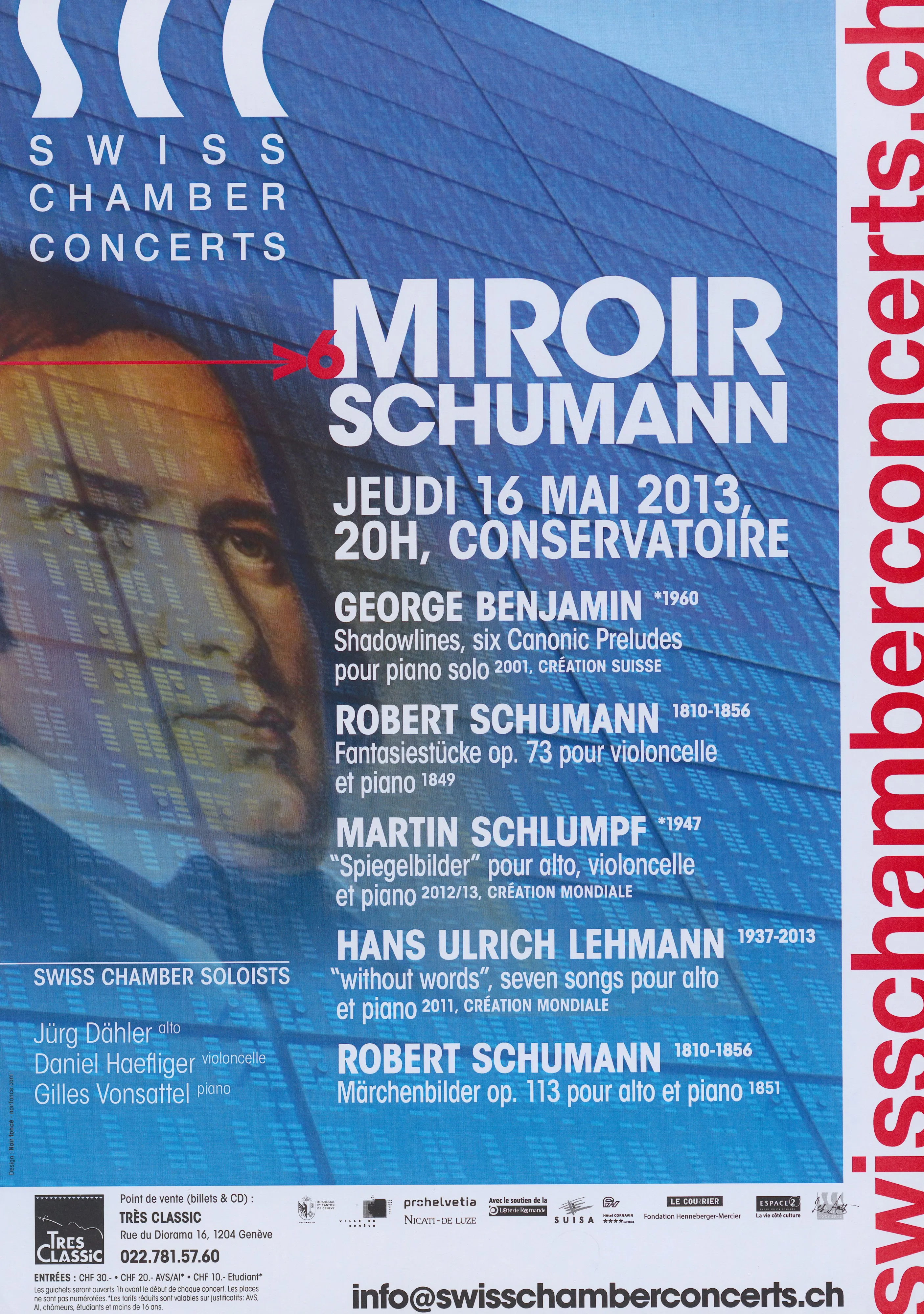 Miroir Schumann, Swiss Chamber concerts