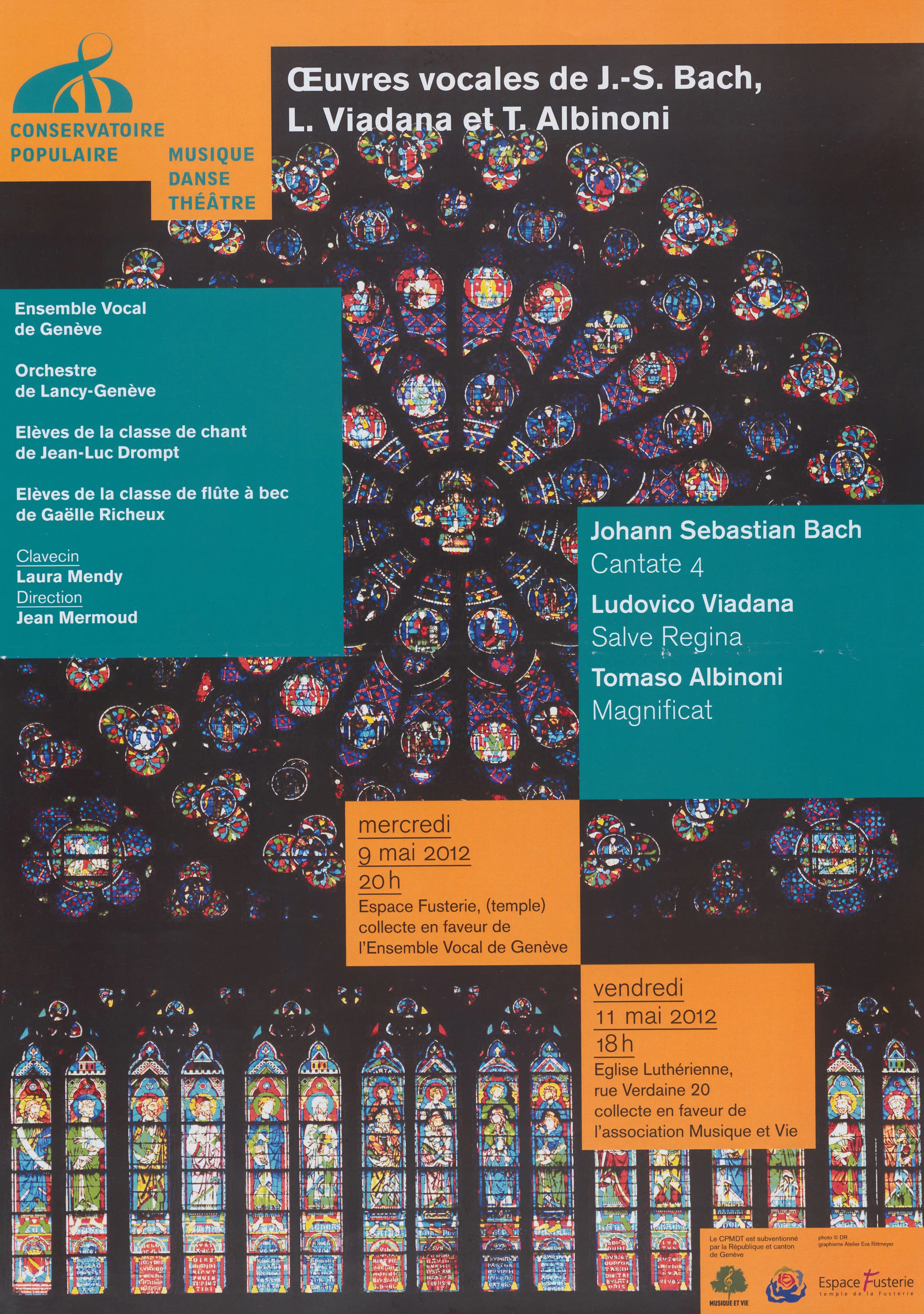 Oeuvres vocales de J.-S. Bach, L. Viadana et T. Albinosi