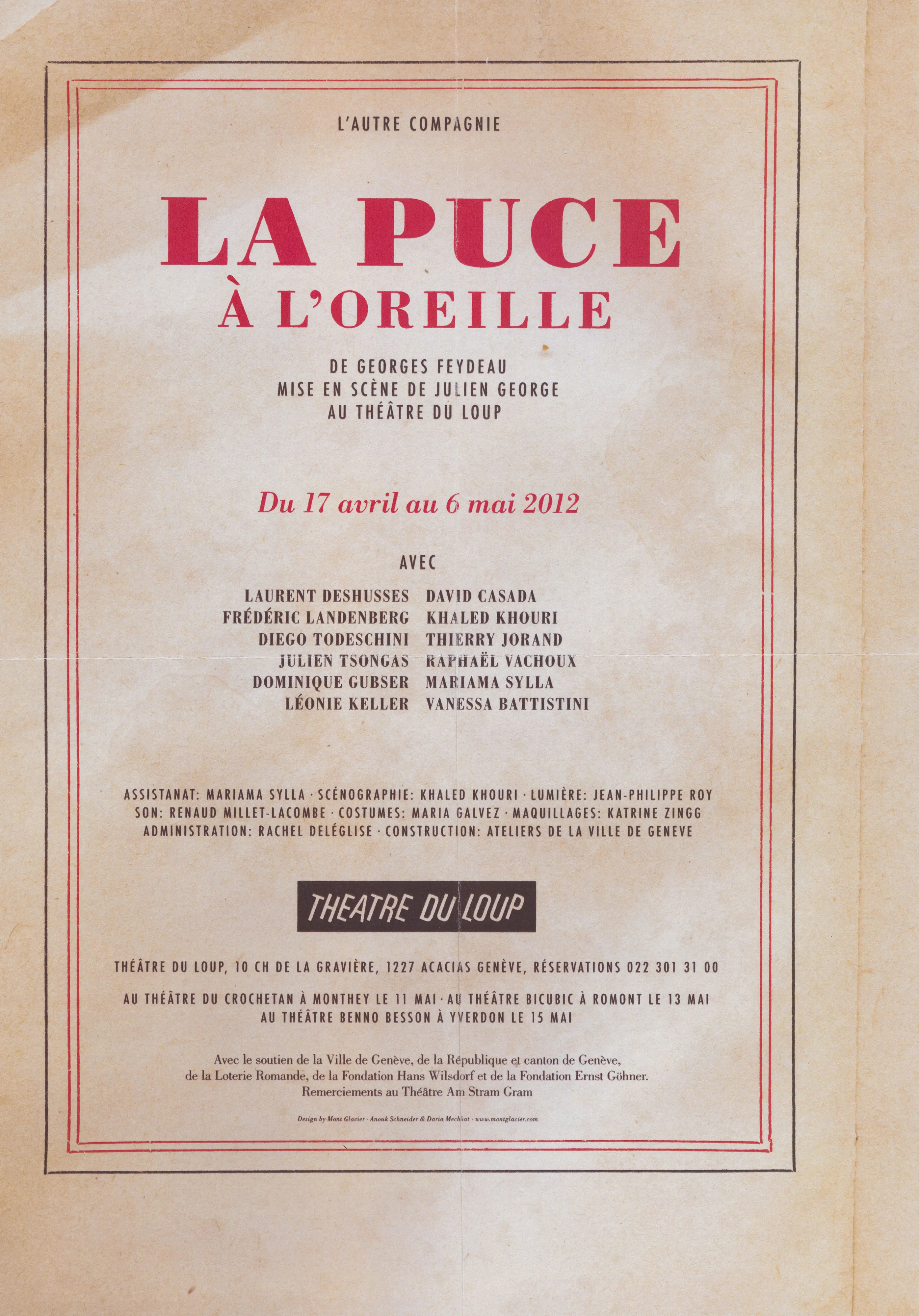 La Puce à l’oreille, de Georges Feydeau