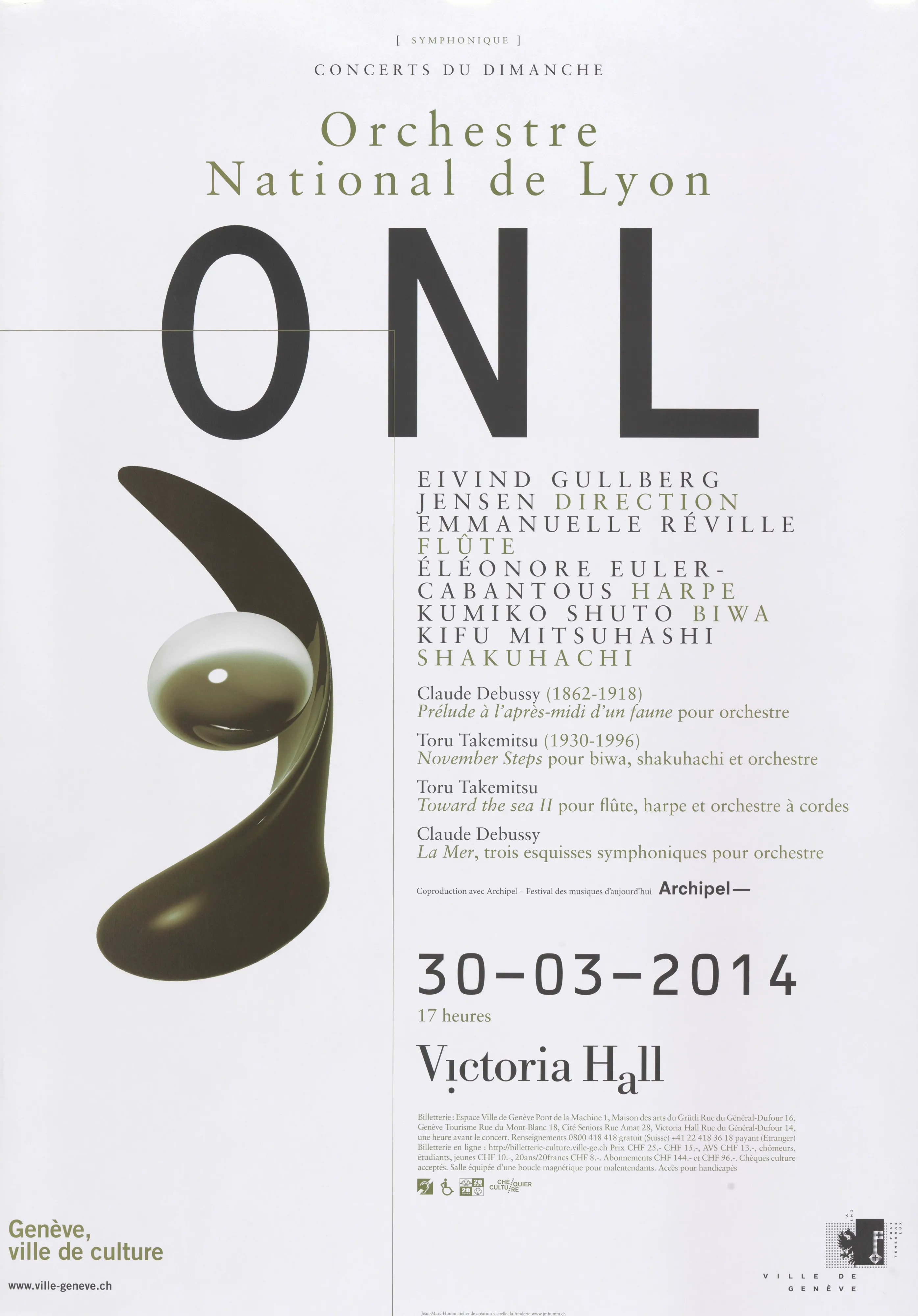 Orchestre national de Lyon ONL, Concerts du dimanche