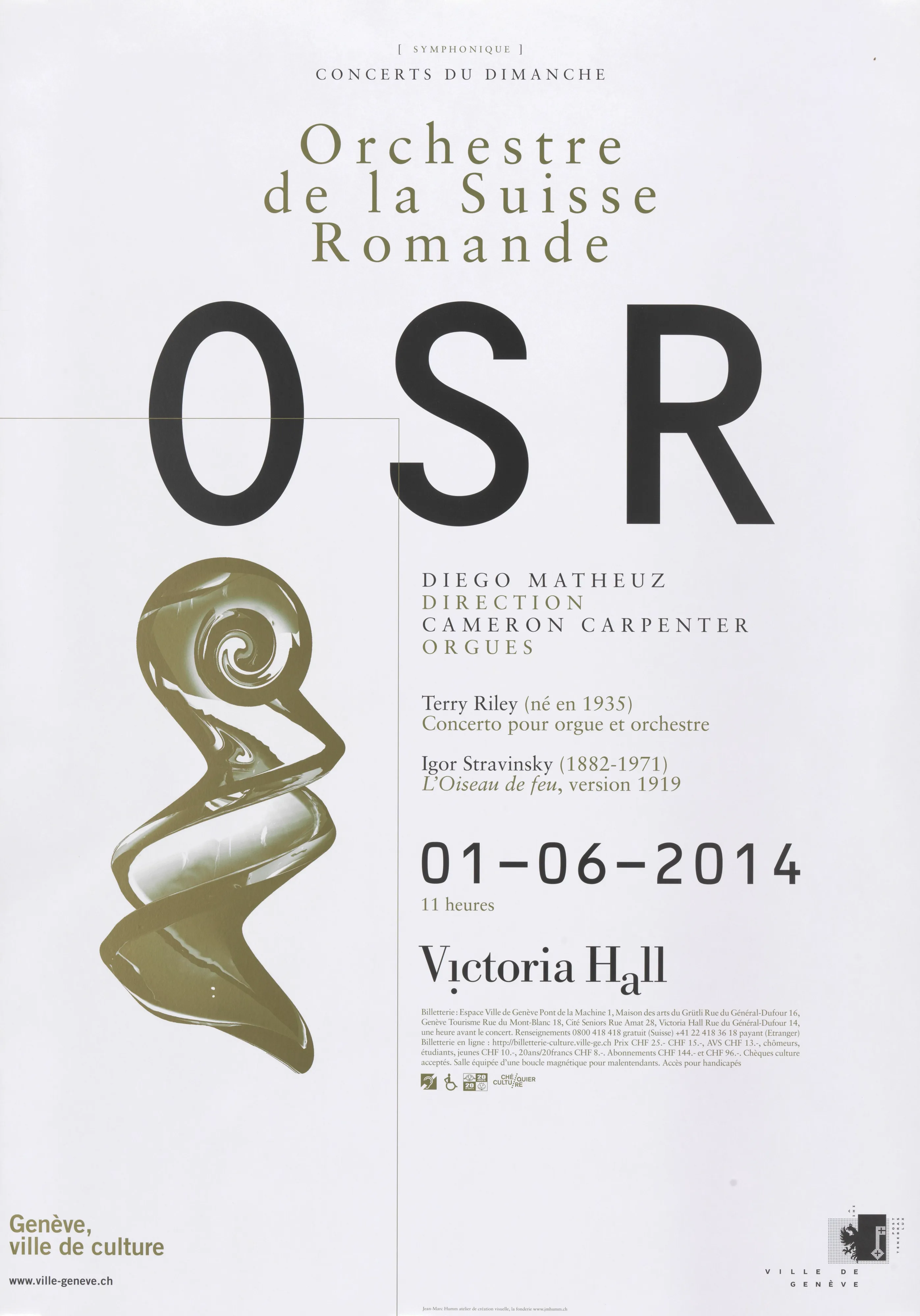 Orchestre de la Suisse romande, Concerts du dimanche