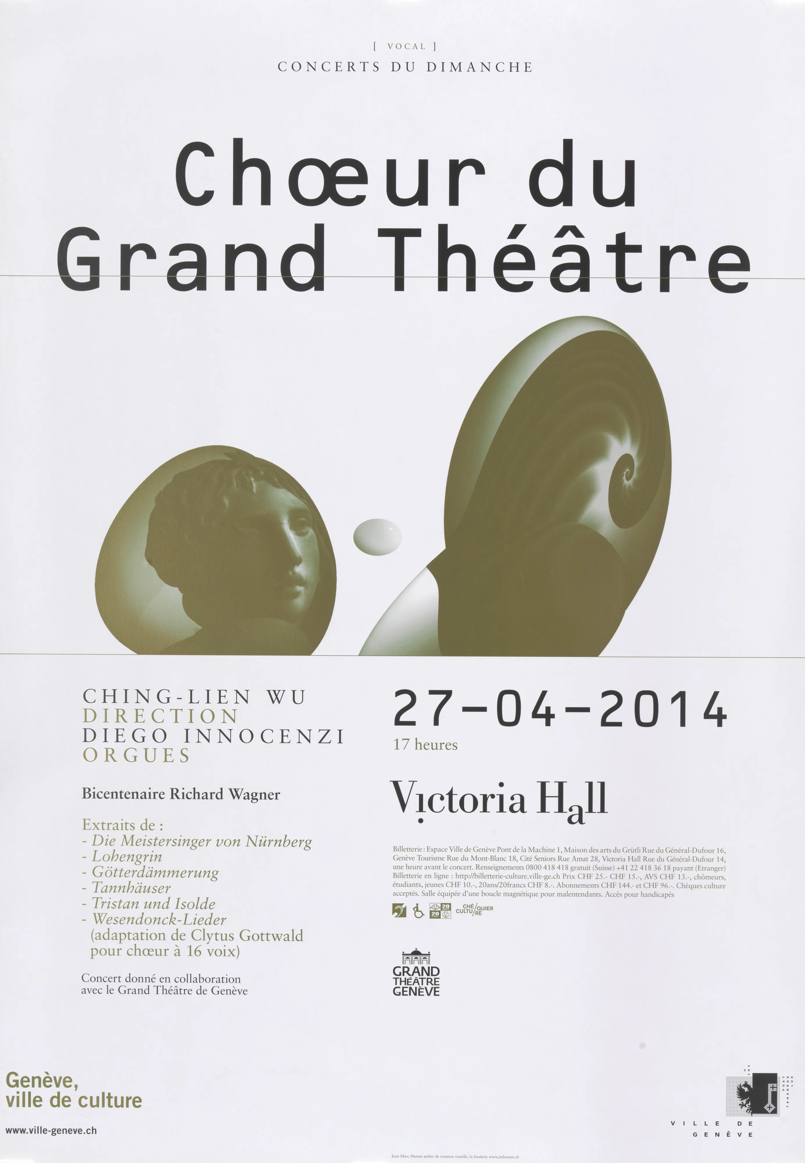Choeur du Grand Théâtre, Concerts du dimanche