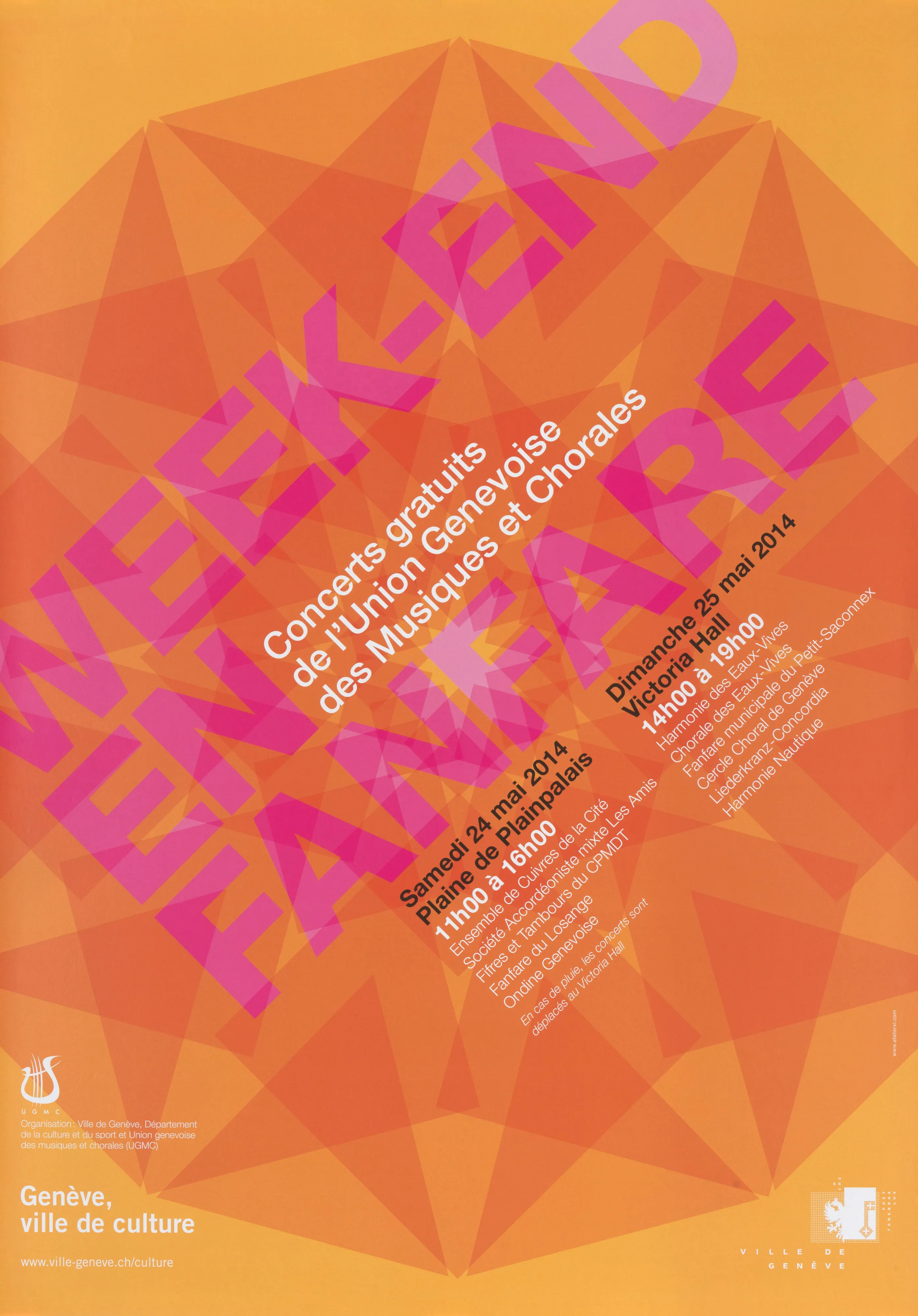 Week-end en fanfare, concerts gratuits de l’Union genevoise des musiques et chorales