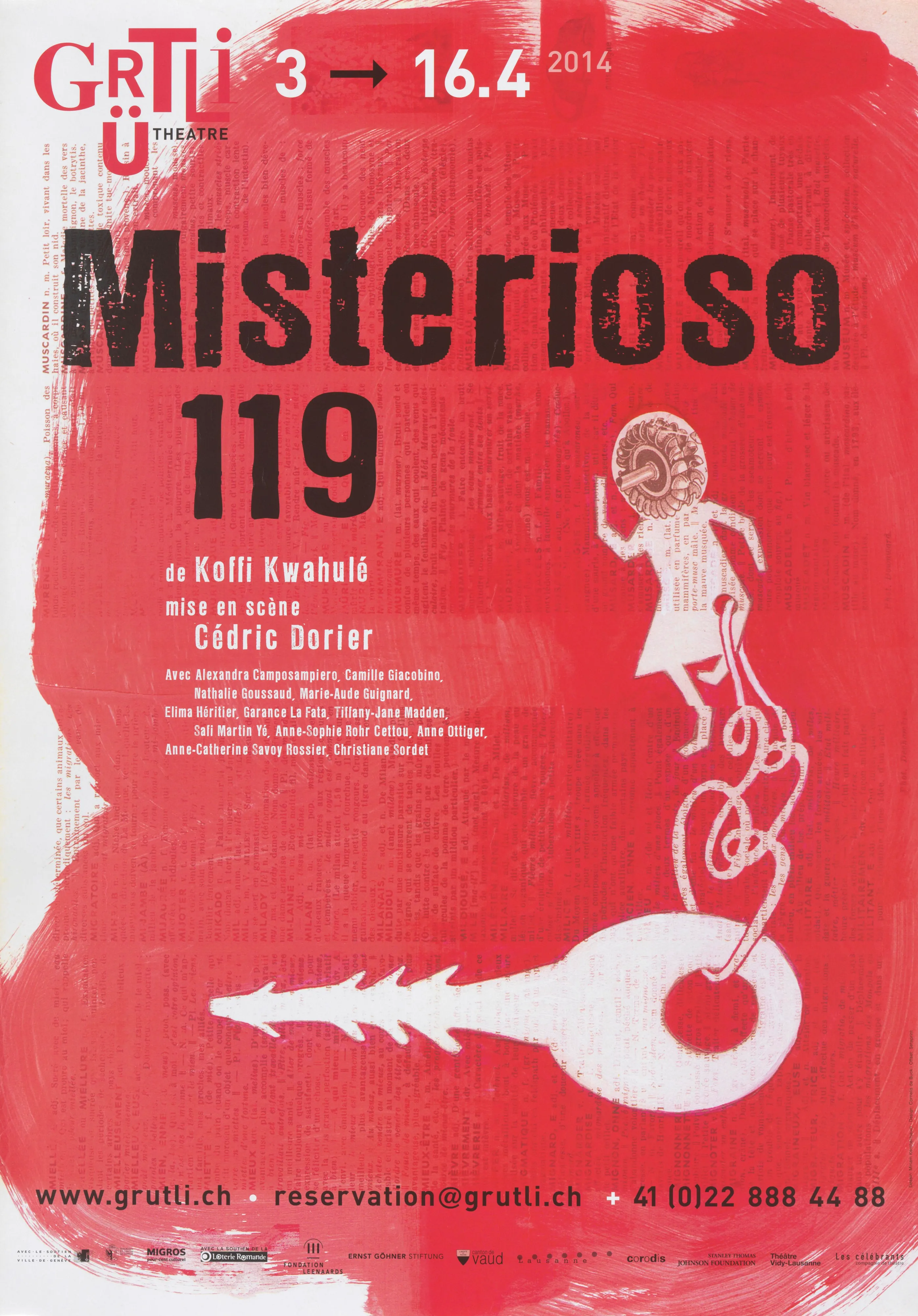 Misterioso 119 de Koffi Kwahulé, mise en scène Cédric Dorier